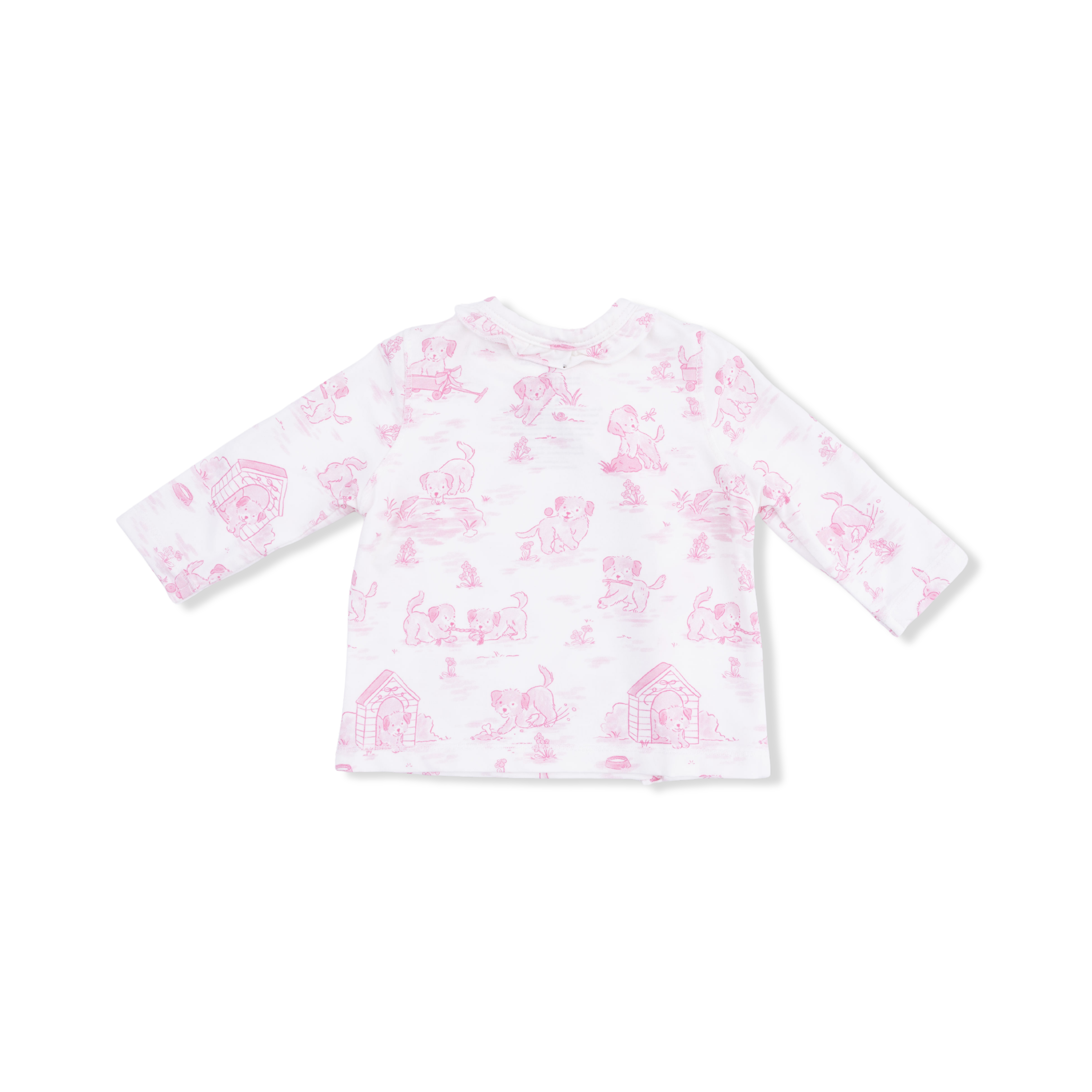 Puppy Toile Pink - Take Me Home Set with Convertible Pant-Angel Dear