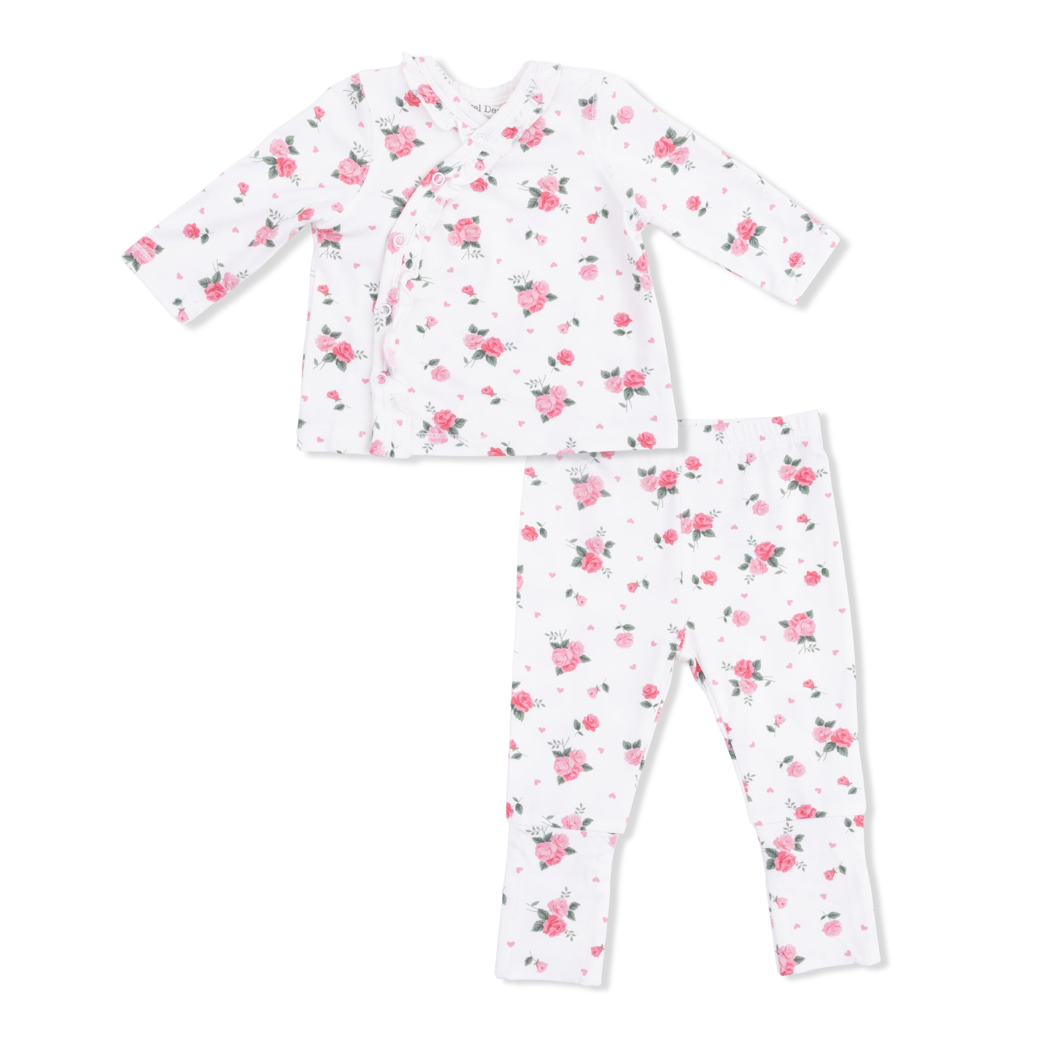 Pink Rosettes - Take Me Home Set with Convertible Pant-Angel Dear
