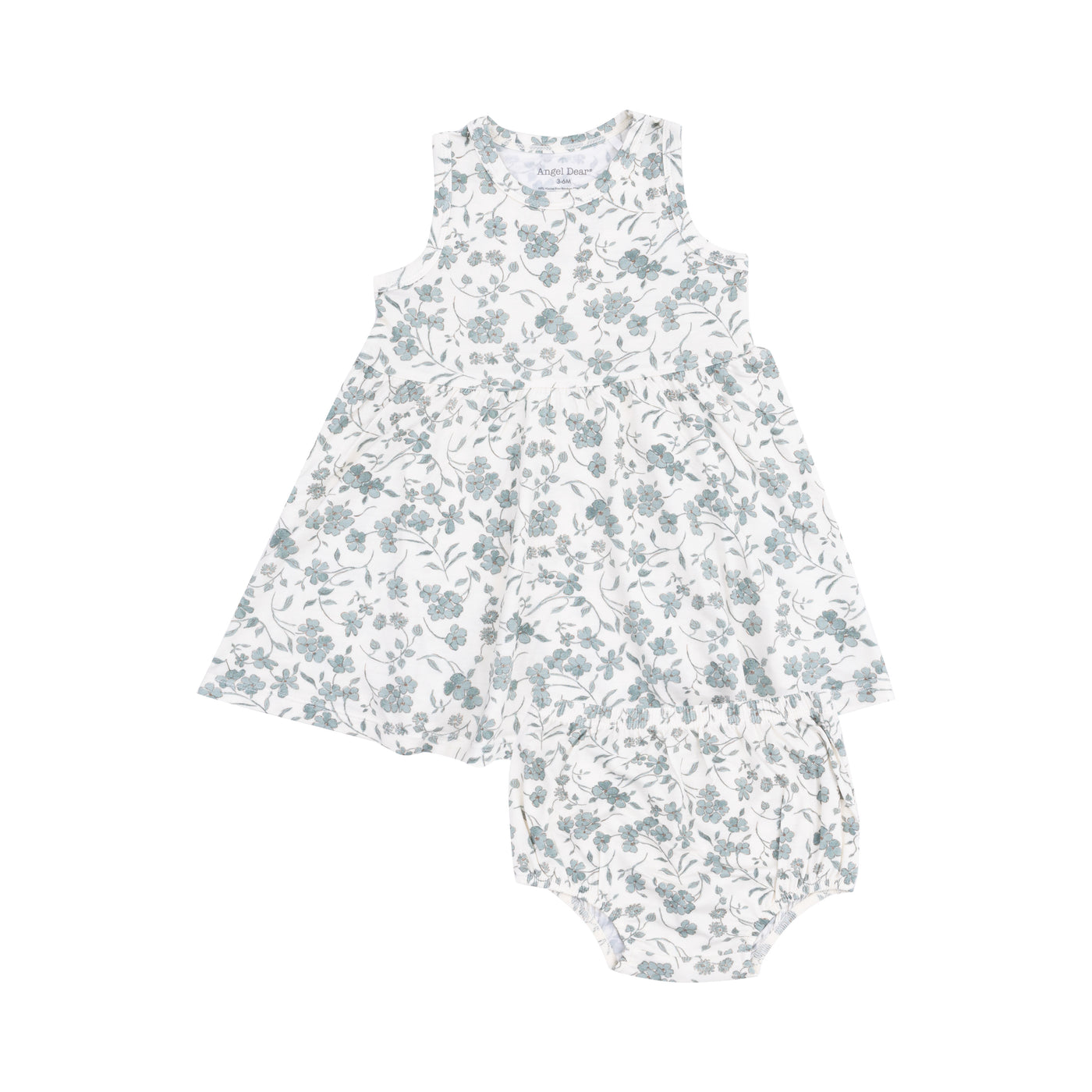 Tank Dress and Bloomer - Baby's Breathe Floral