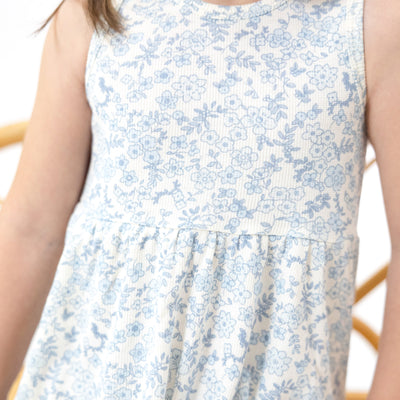 Tank Dress and Bloomer - Blue Calico Floral