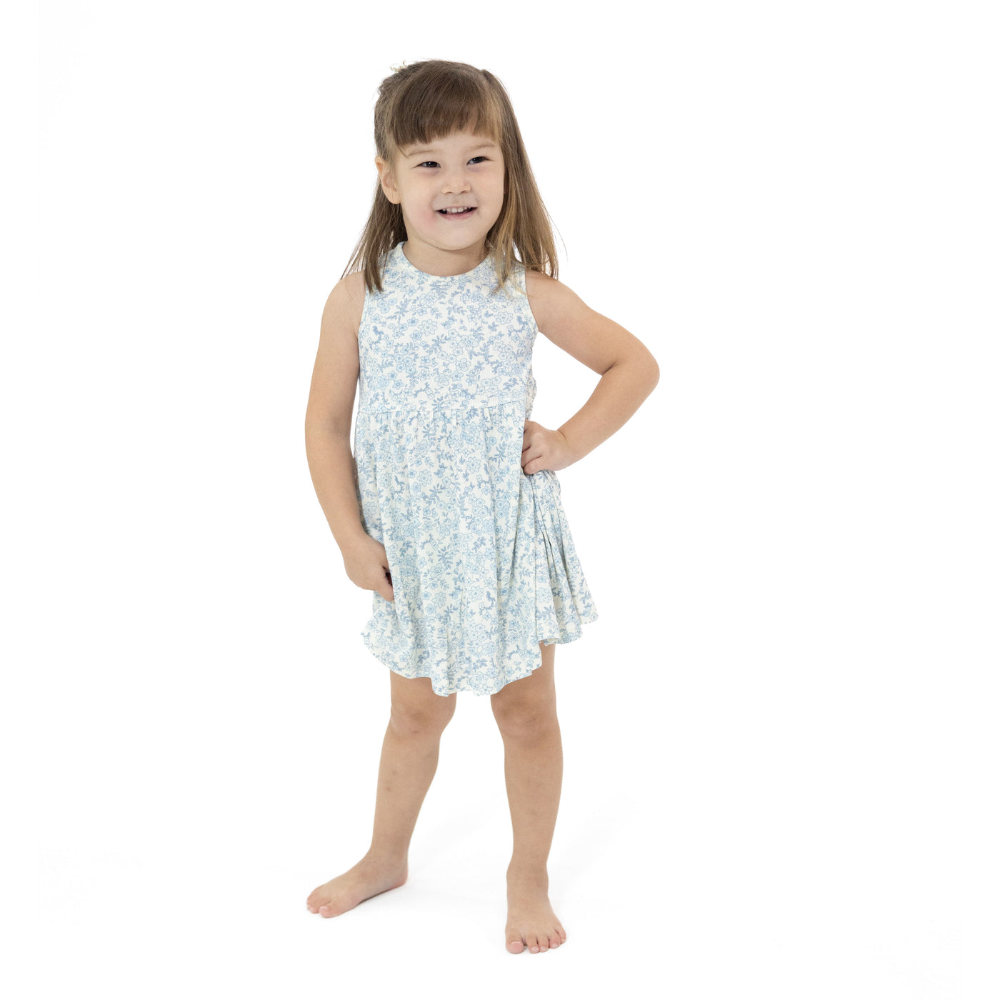 Tank Dress and Bloomer - Blue Calico Floral