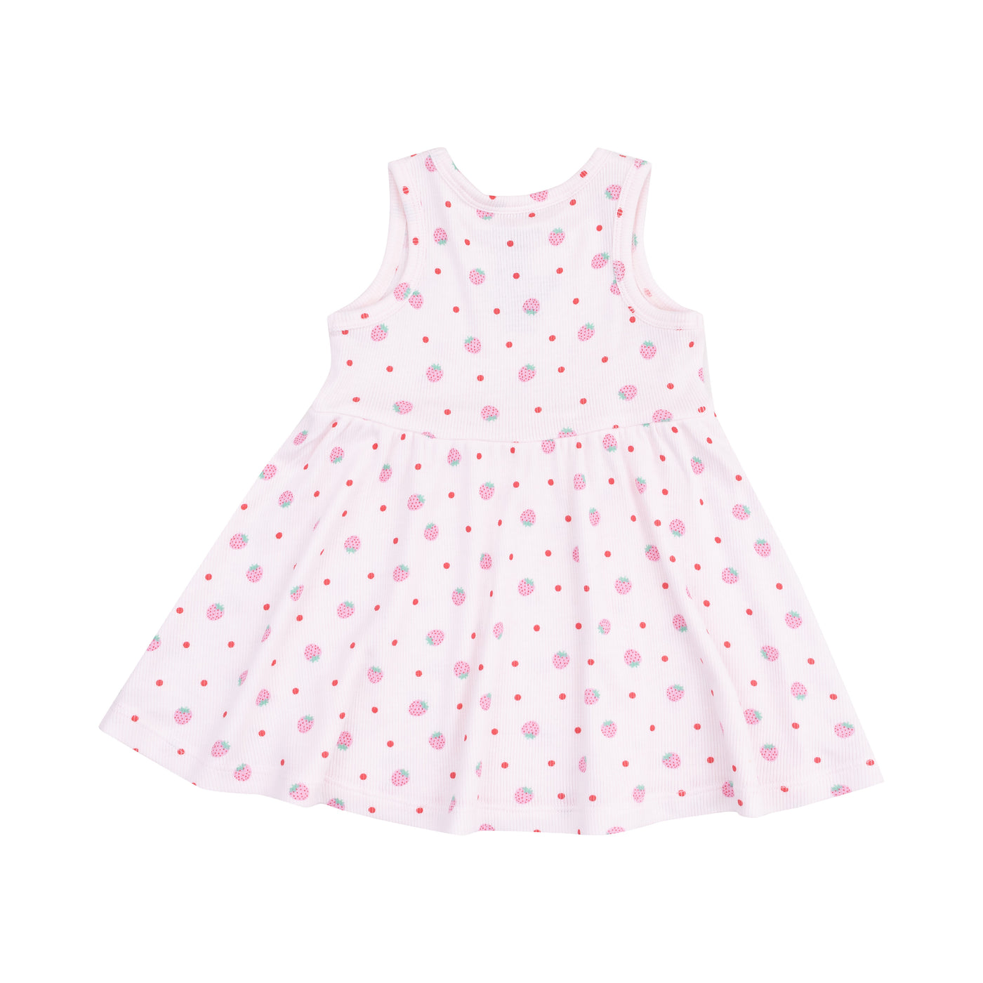 Tank Dress and Bloomer (2T-4T Dress Only) - Strawberry Swiss Dot-Angel Dear