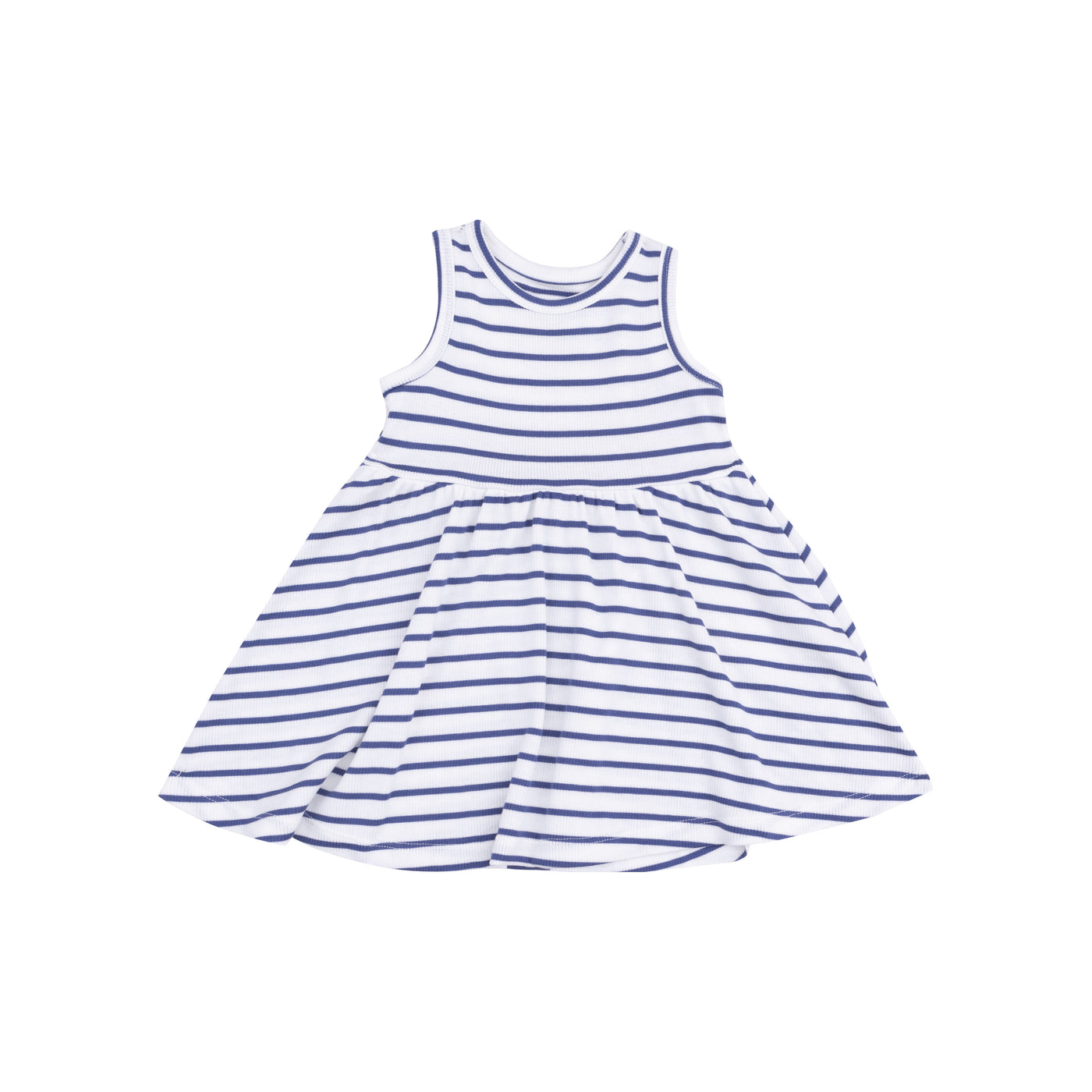 Tank Dress And Bloomer (2T-4T Dress Only) -  Stripe Vintage Navy-Angel Dear