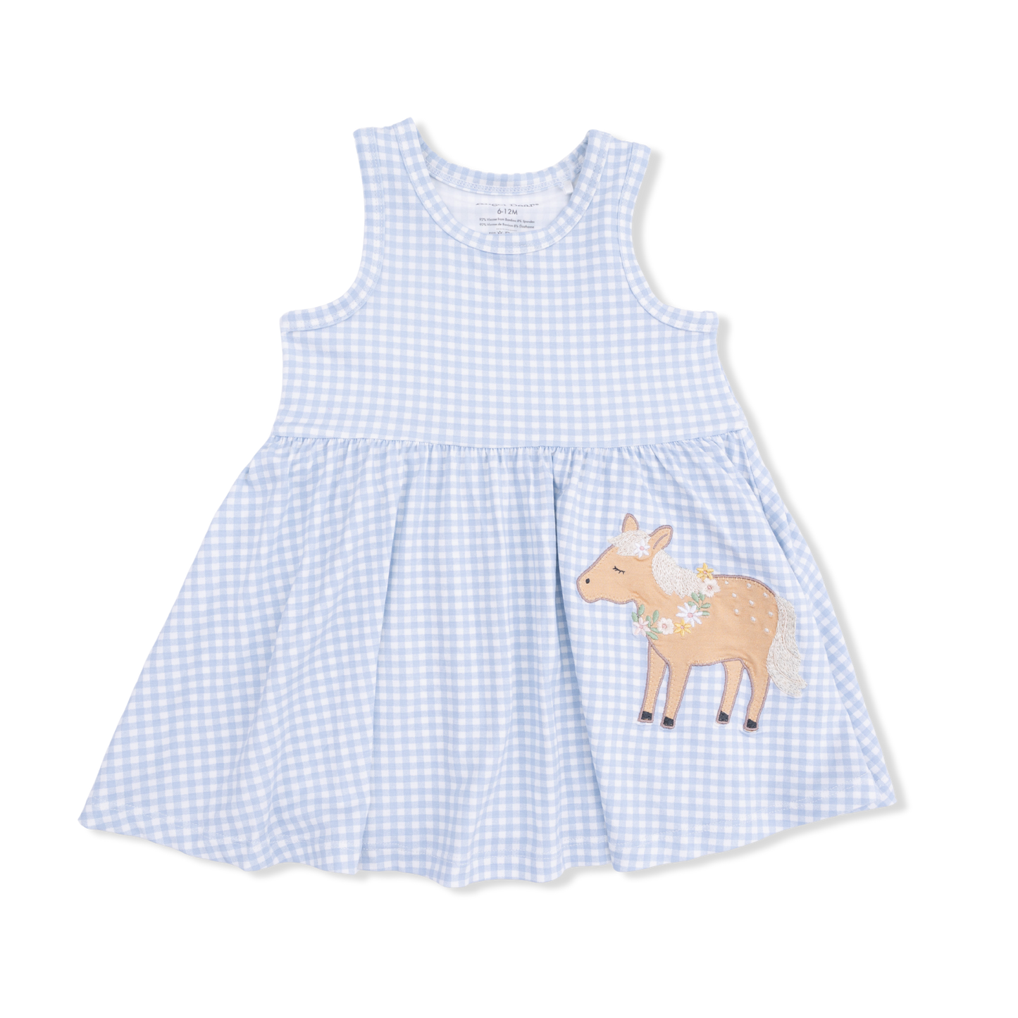 Cute Farm Animals Applique  - Tank Dress with Bloomer-Angel Dear