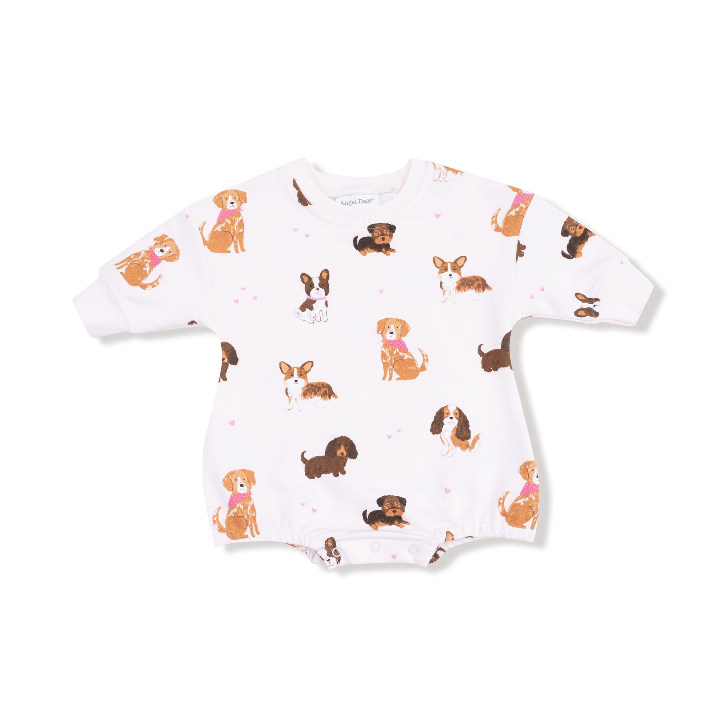 Sweatshirt Bubble in our  Best Friend Dogs - Pink print from Angel Dear