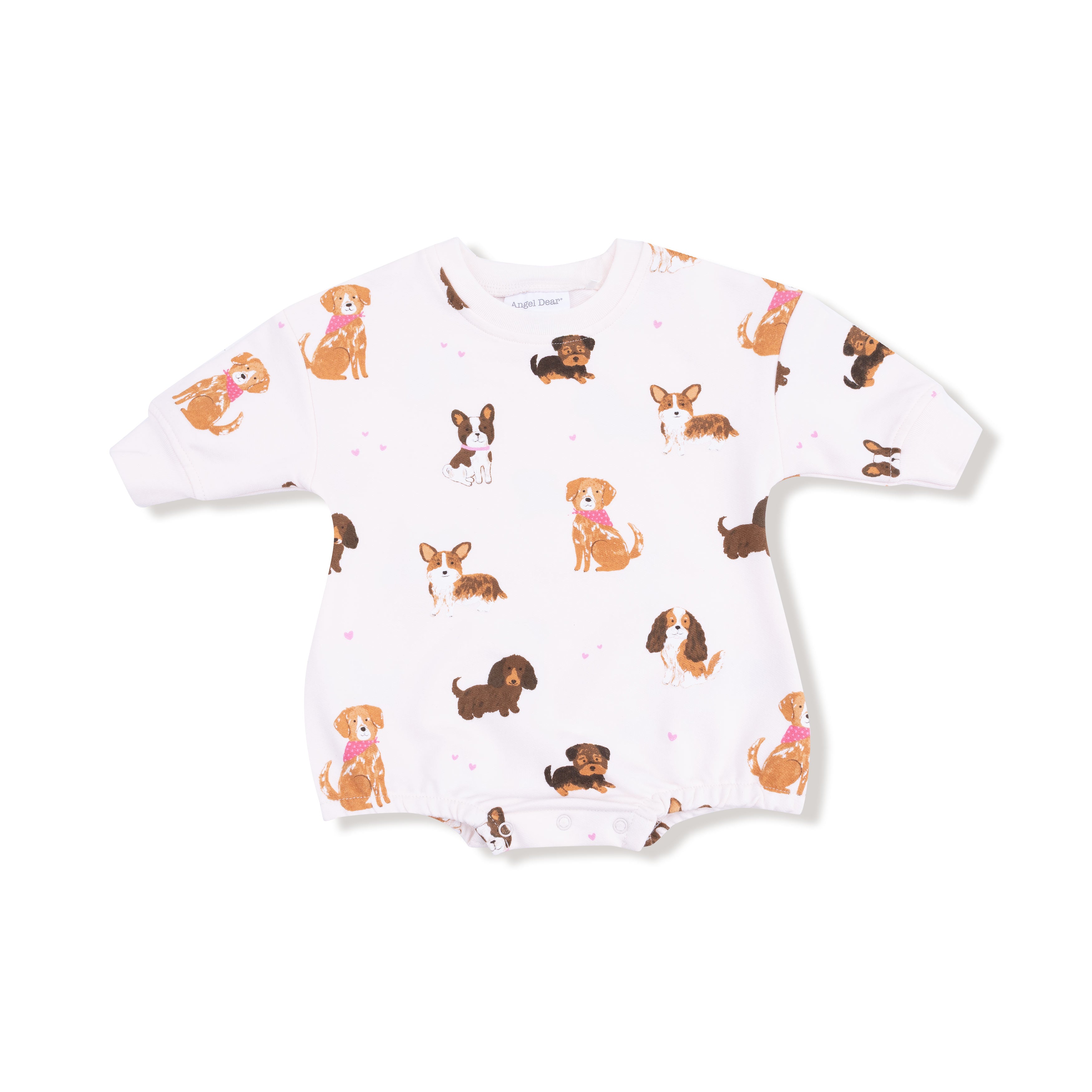 Sweatshirt Bubble in our  Best Friend Dogs - Pink print from Angel Dear