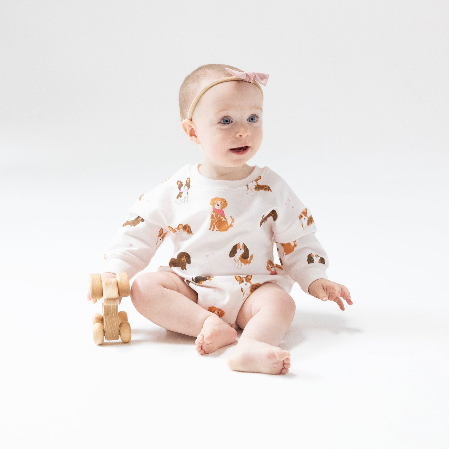 Sweatshirt Bubble in our  Best Friend Dogs - Pink print from Angel Dear