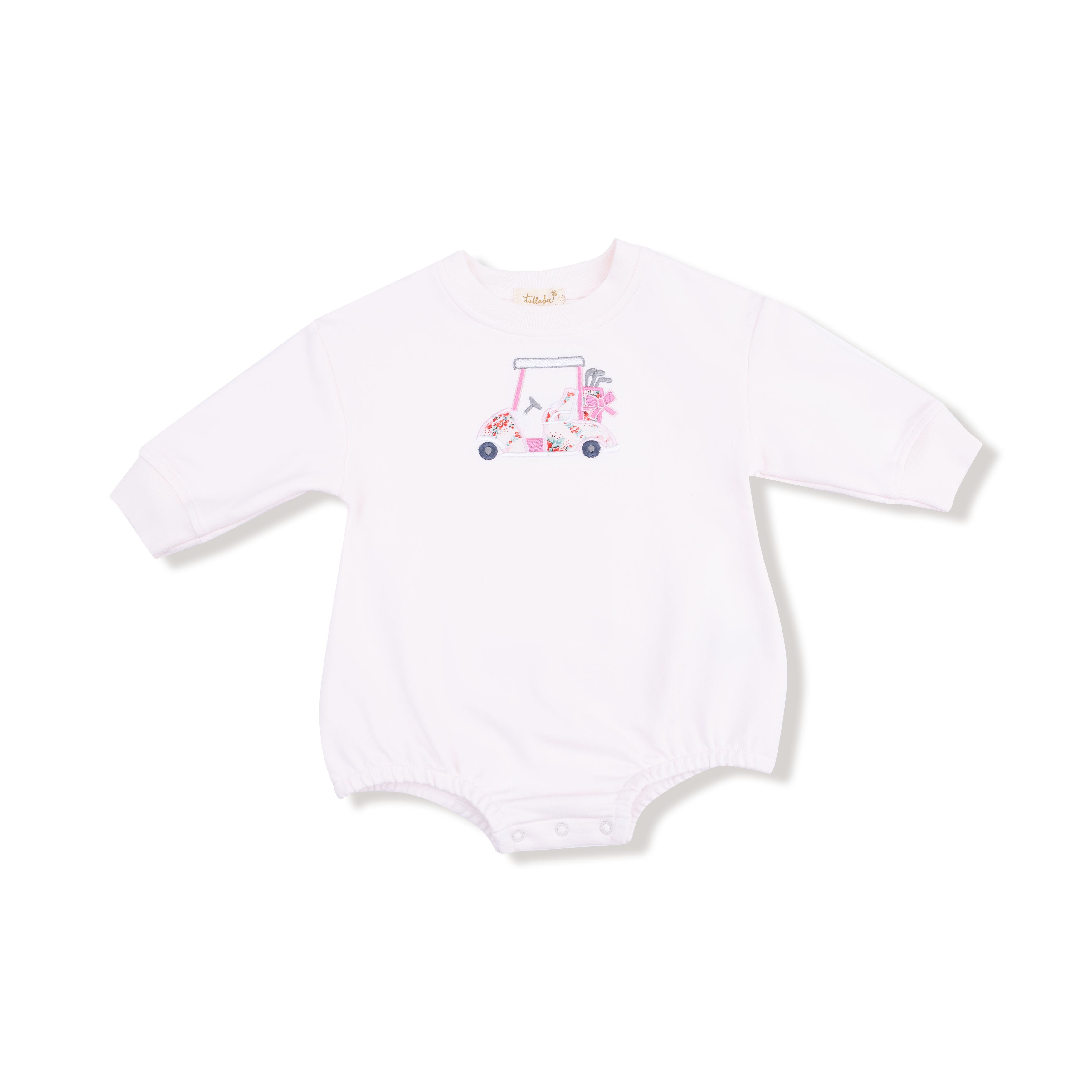 Pink Golf Sweatshirt Bubble in our  Golf print from Angel Dear