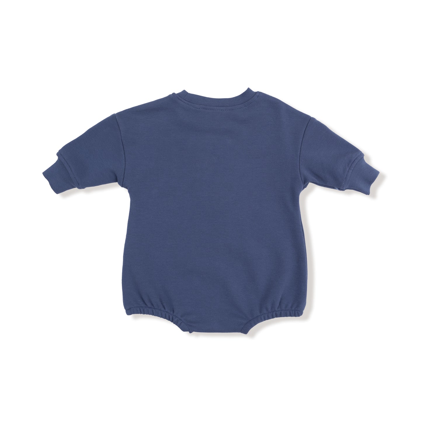 Sweatshirt Bubble with #1 Patch in our  Varsity - Vintage Indigo print from Angel Dear