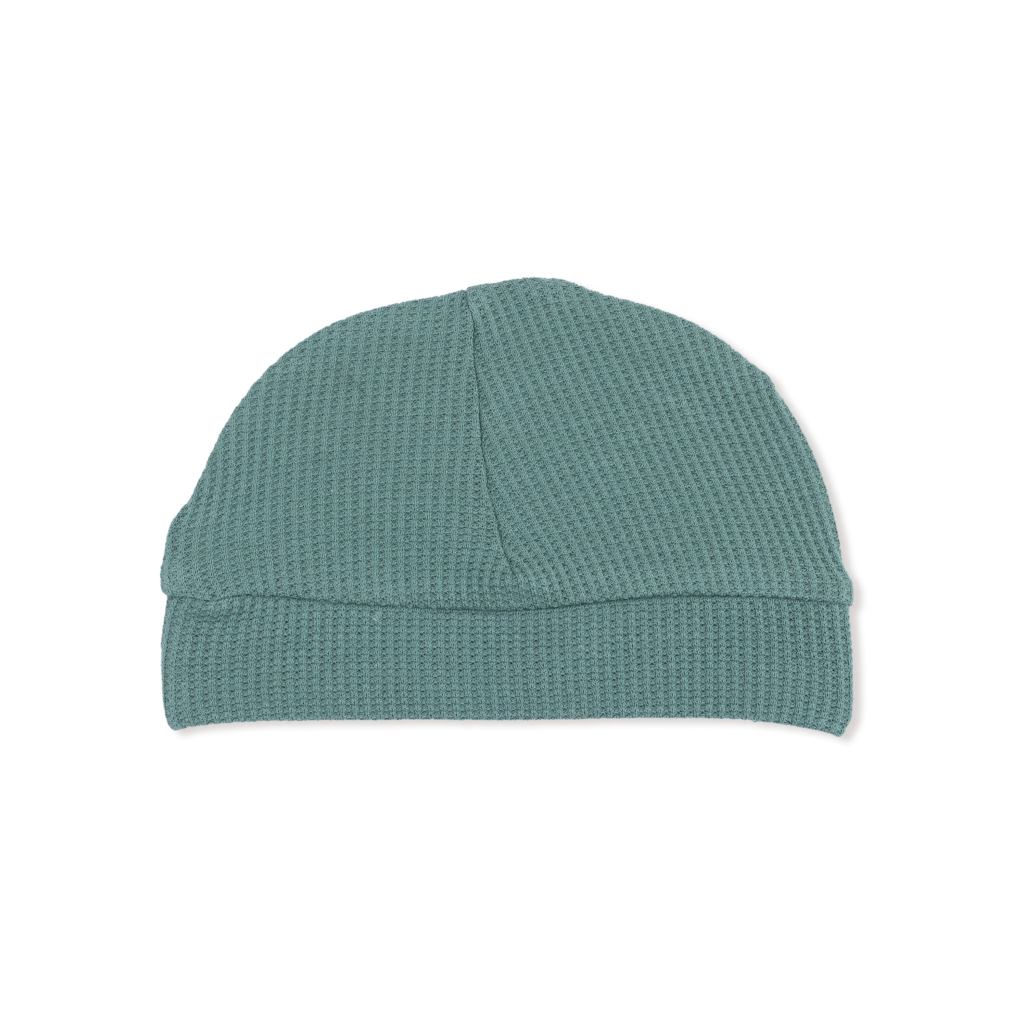 Beanie Hat in our Frosty Spruce print from Angel Dear