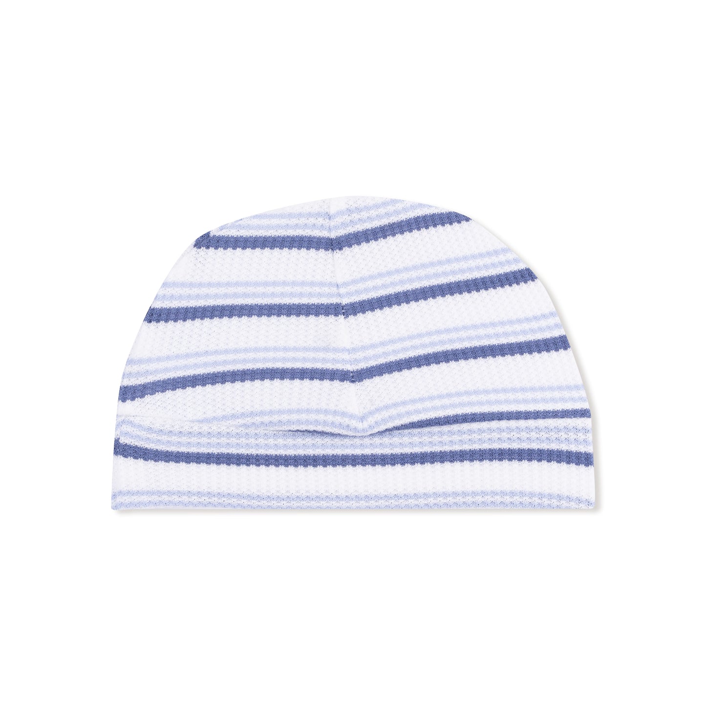 Beanie Hat in our  Vintage Stripe - Blue print from Angel Dear