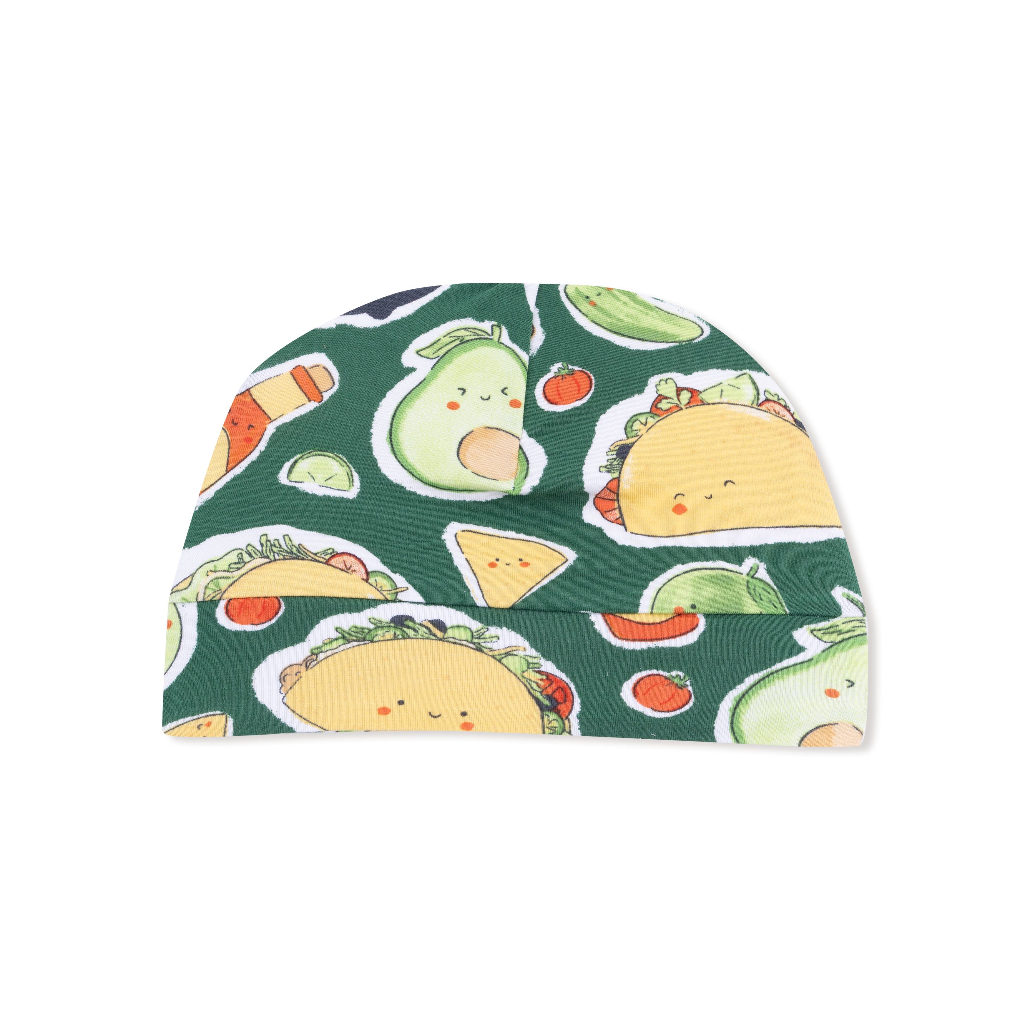Beanie Hat in our  Happy Tacos print from Angel Dear