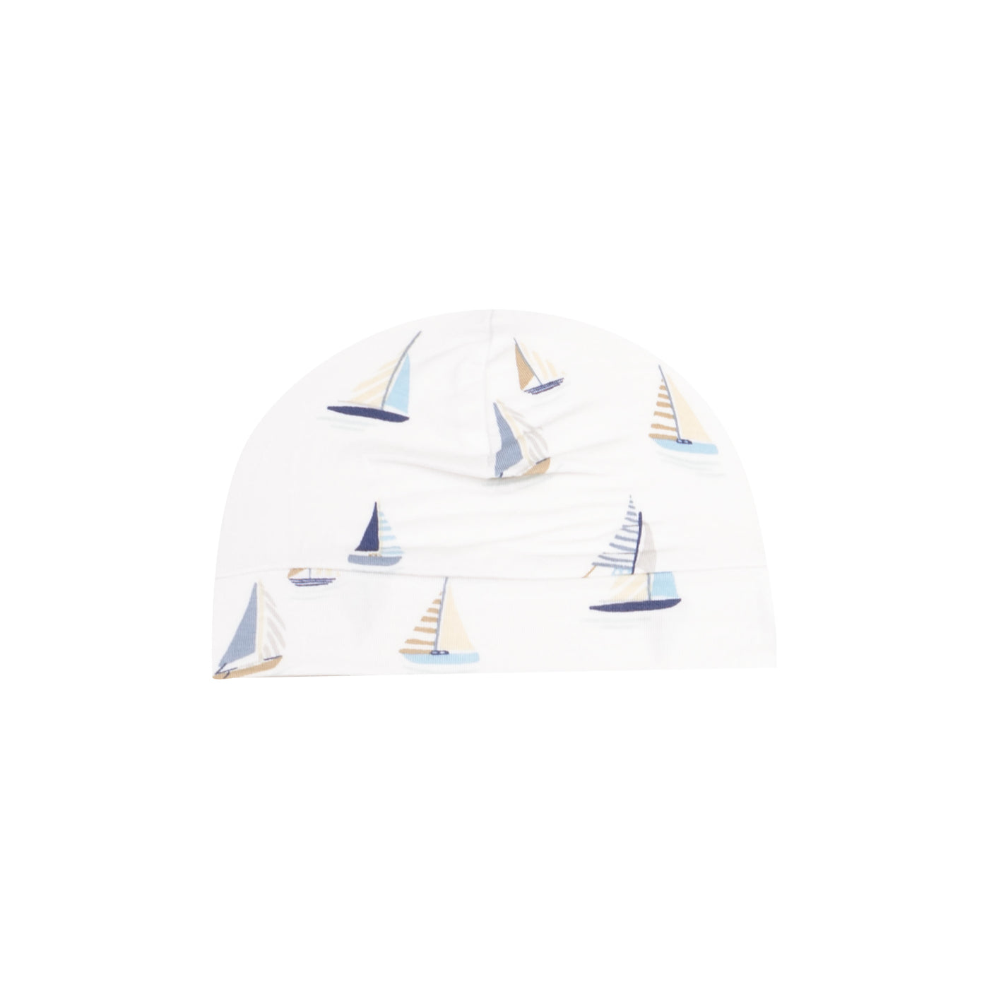 Beanie Hat - Sailboats Blue