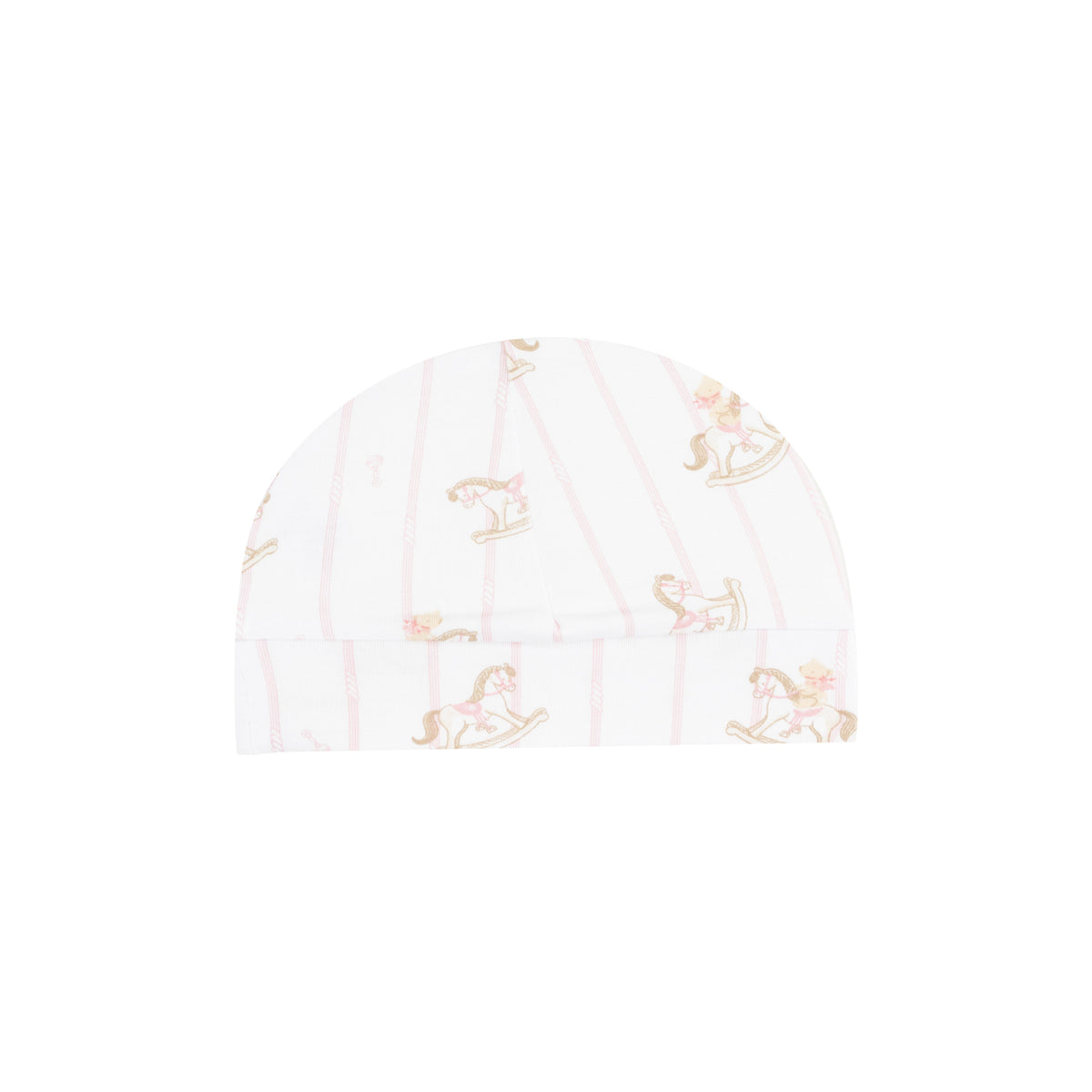 Beanie Hat - Vintage Rocking Horse Pink-Angel Dear