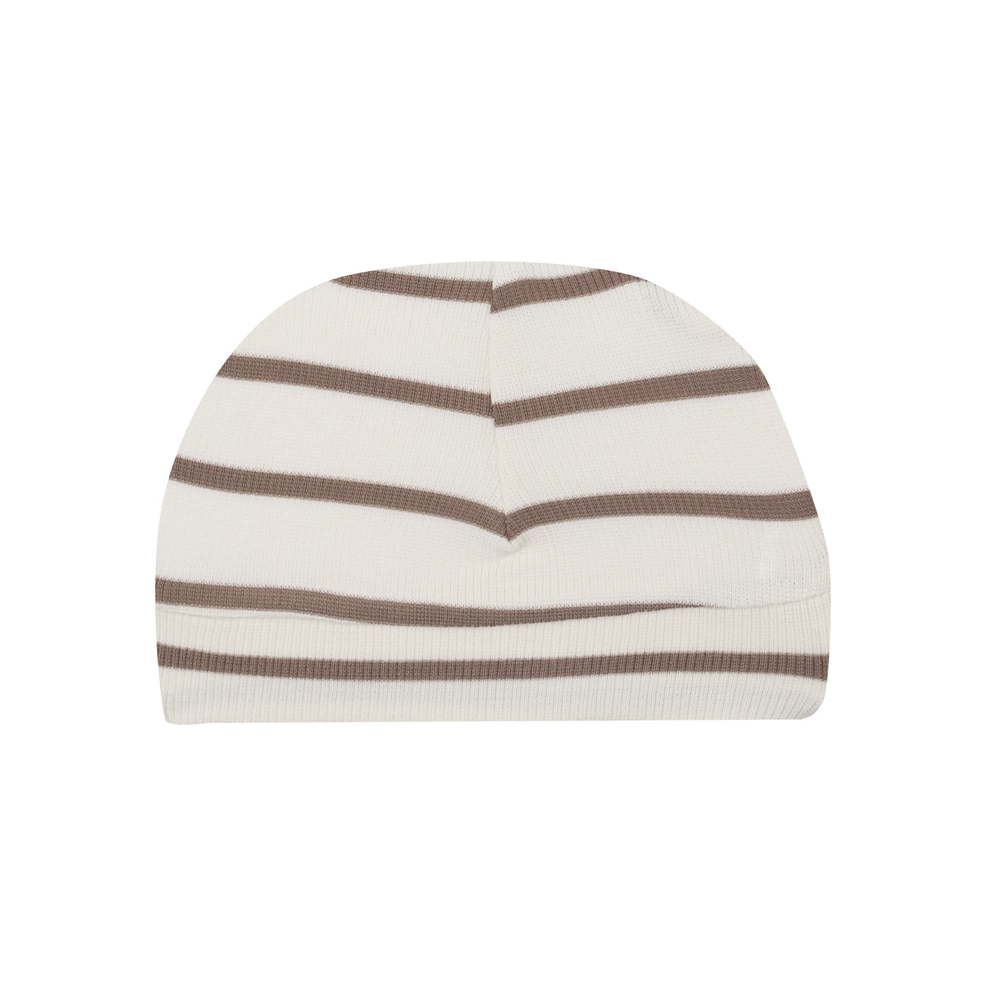 Beanie Hat - Brown Rib Stripe-Angel Dear