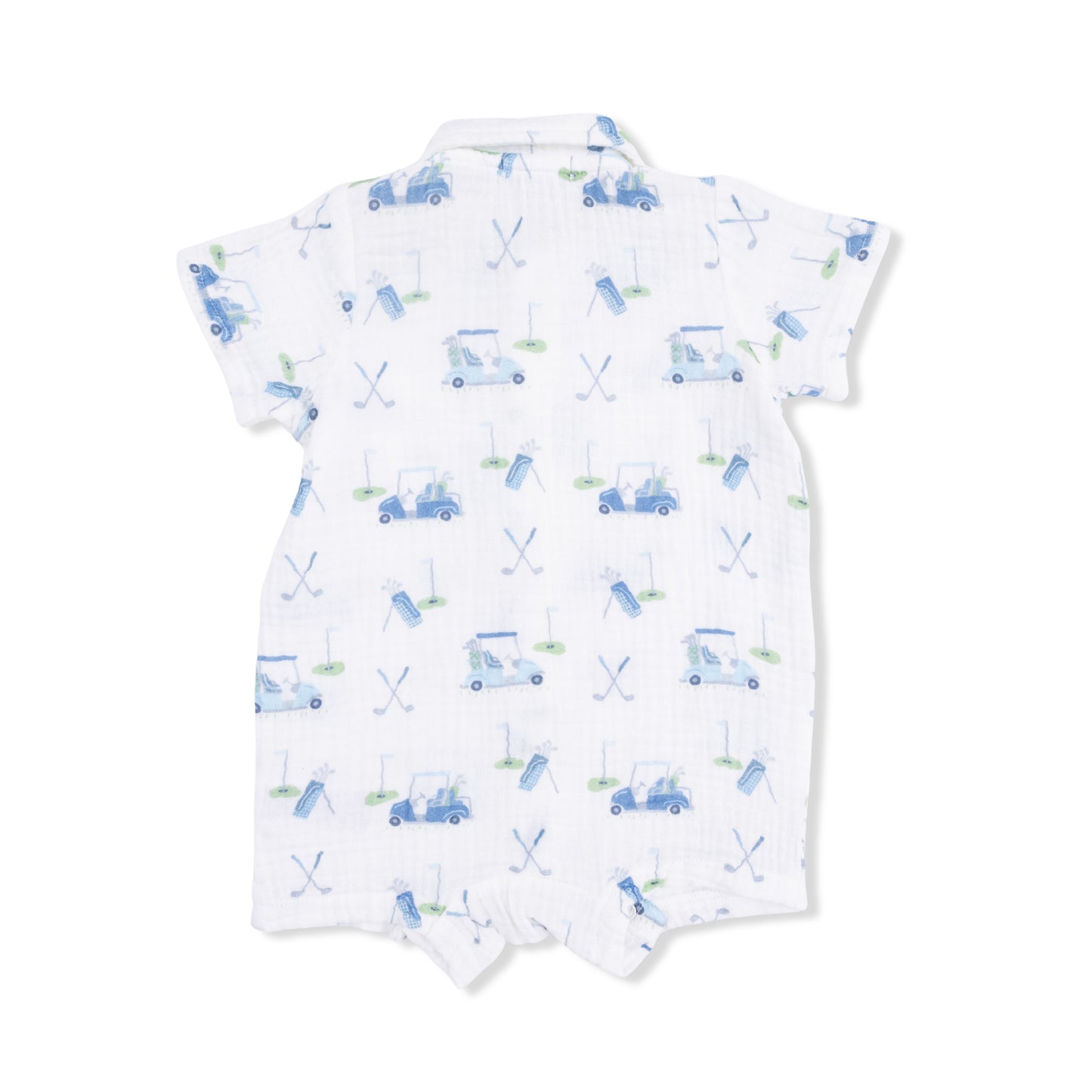Baby Golf Carts Blue - Polo Shortie-Angel Dear