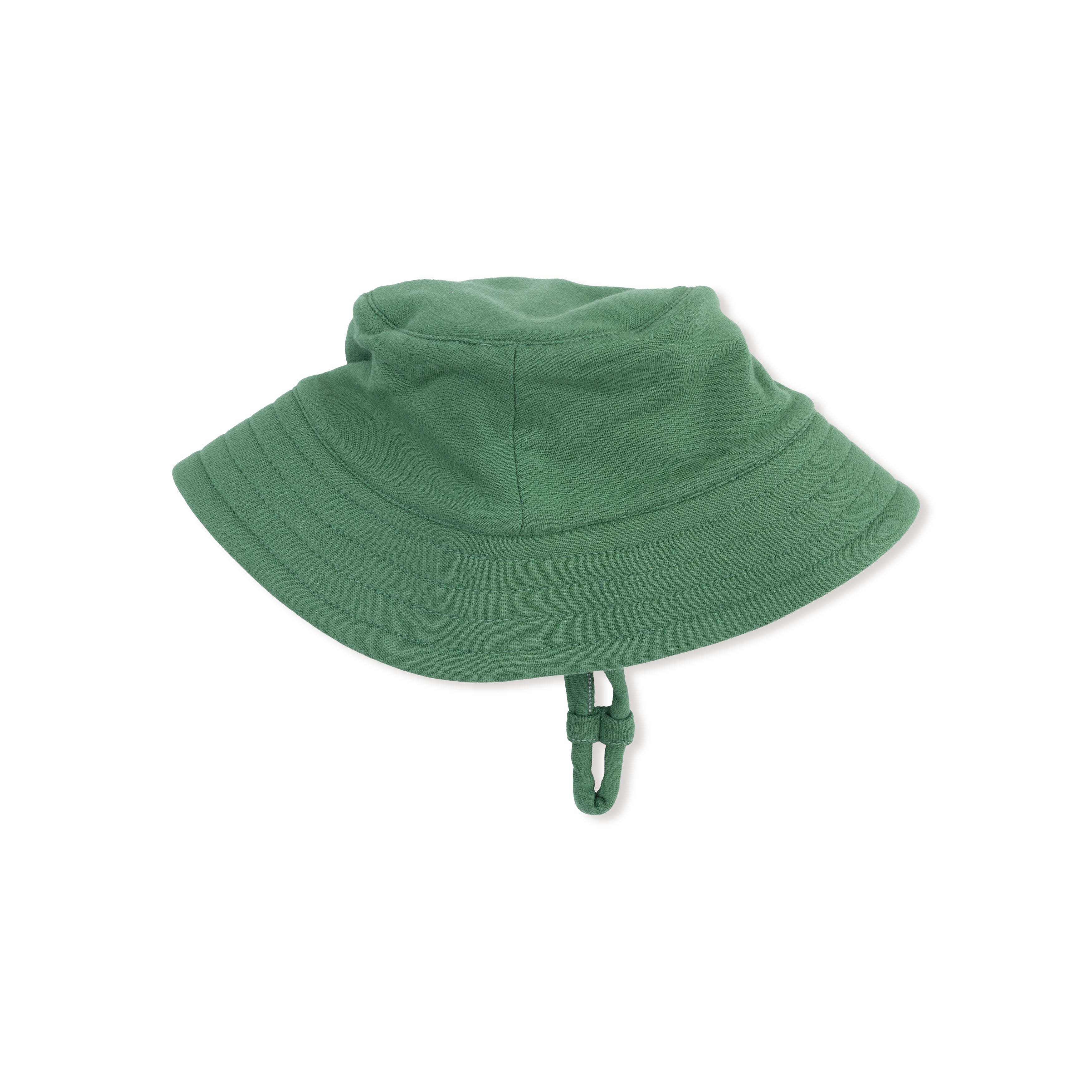 Solid Comfrey Bucket Hat in our  Bigfoot Camping print from Angel Dear