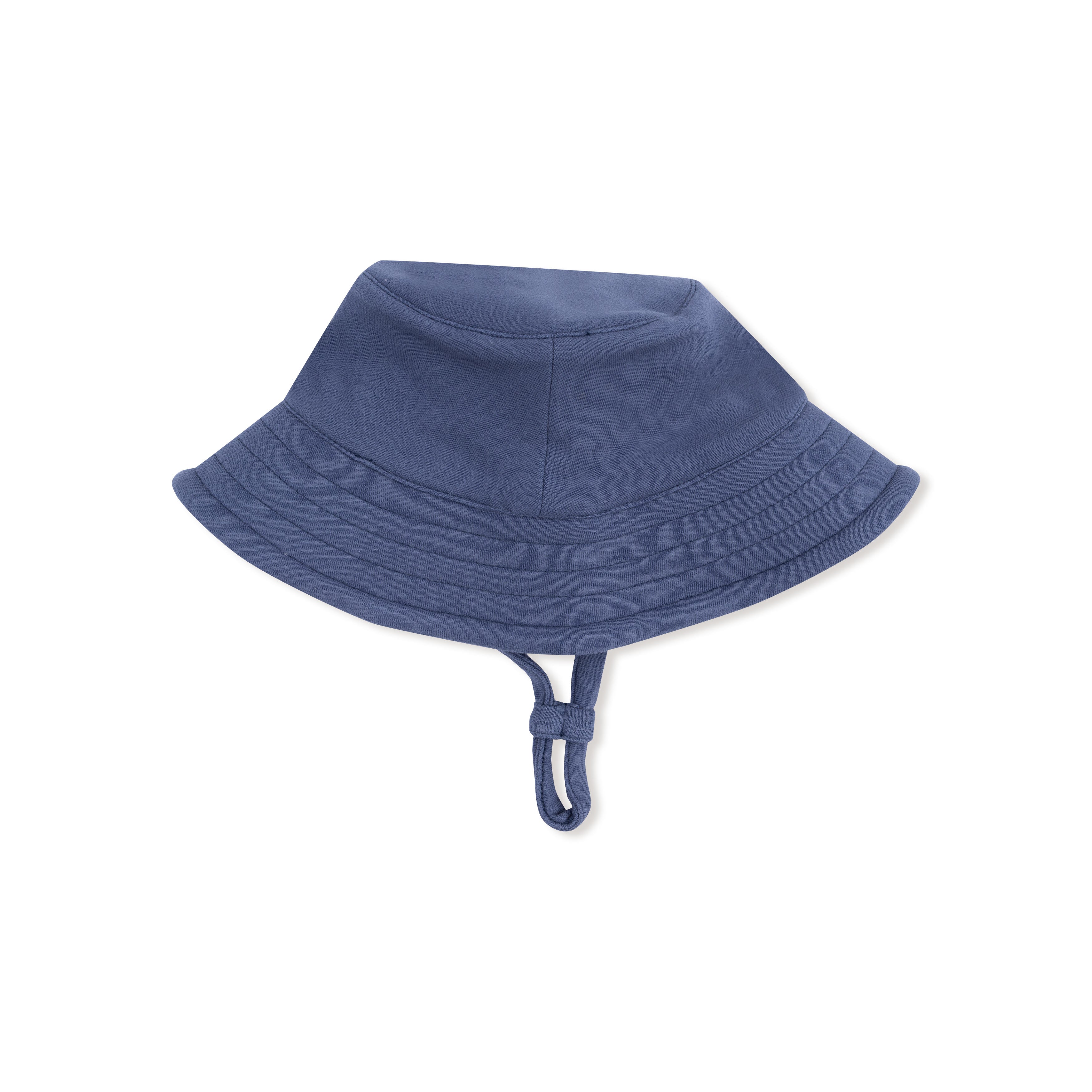 Bucket Hat in our   Varsity - Vintage Indigo print from Angel Dear