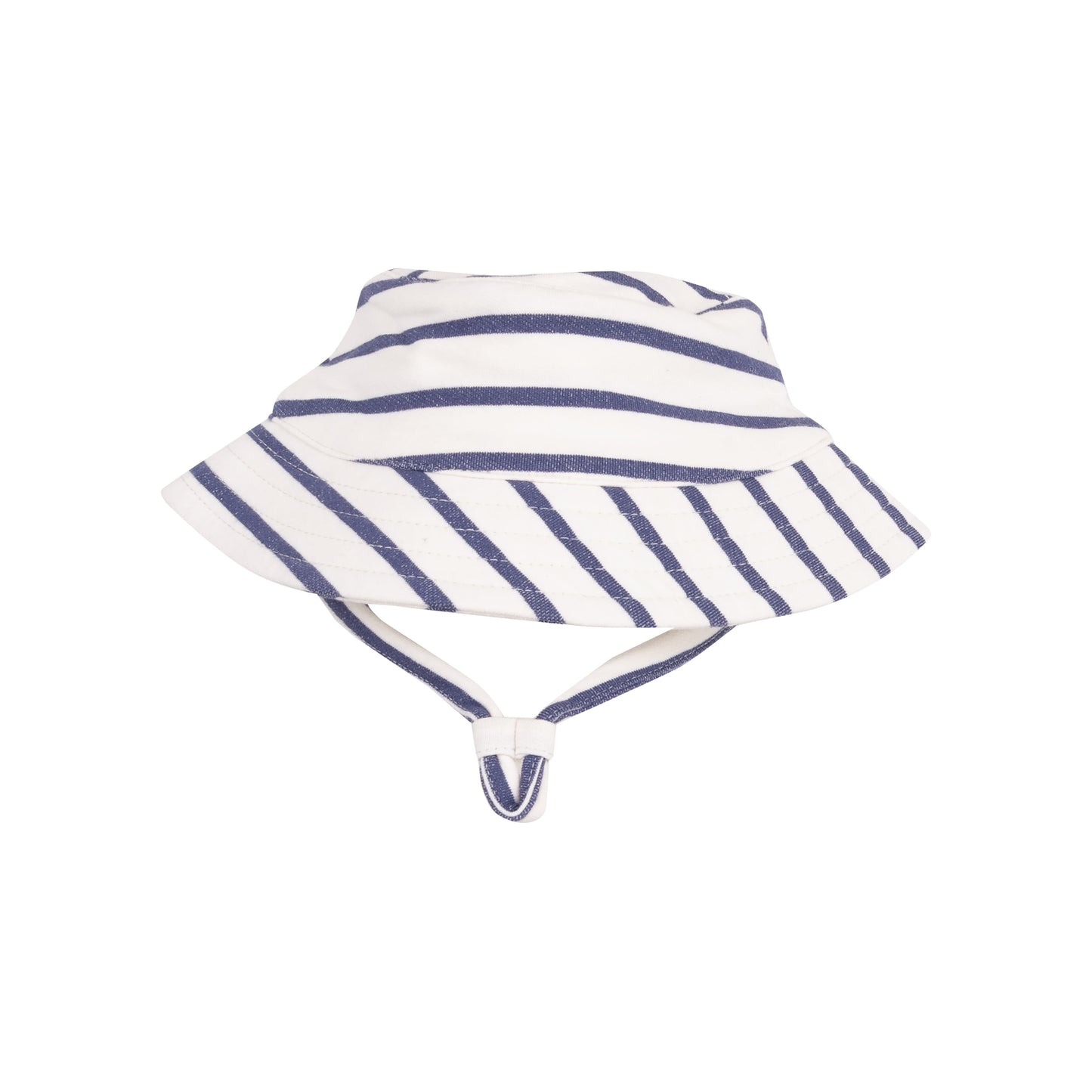 French Terry Bucket Hat - Navy Stripe-Angel Dear