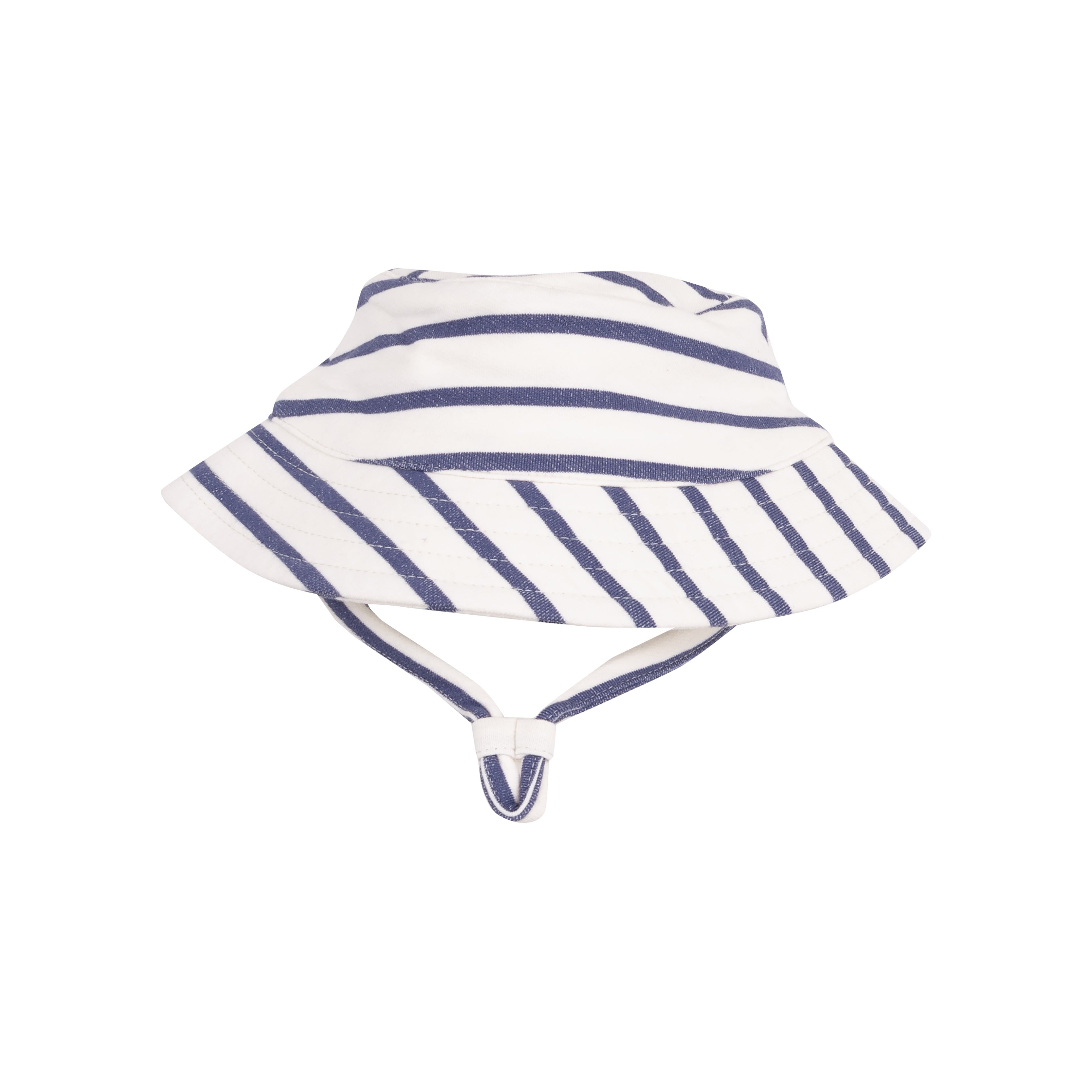 French Terry Bucket Hat - Navy Stripe-Angel Dear