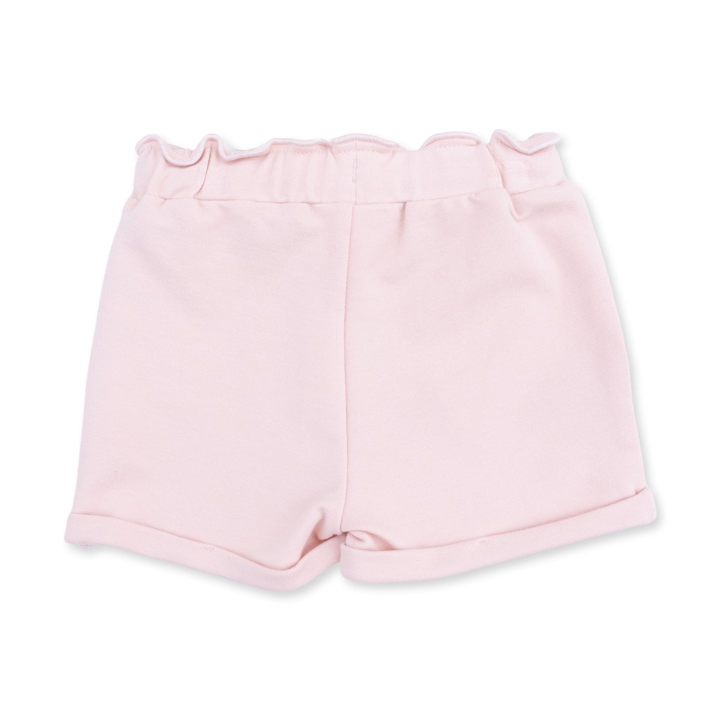 Solid Veiled Pink - Paperbag Shorts