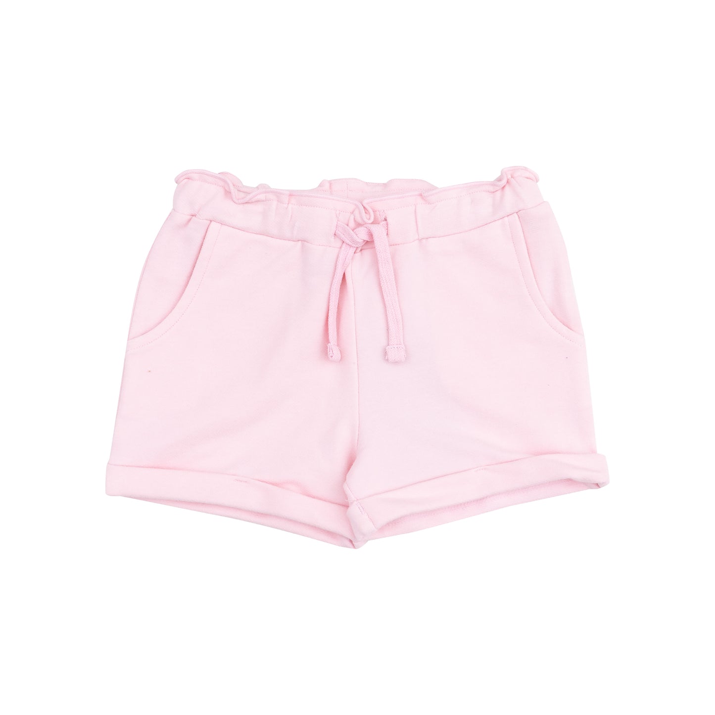French Terry Paperbag Shorts - Pink-Angel Dear