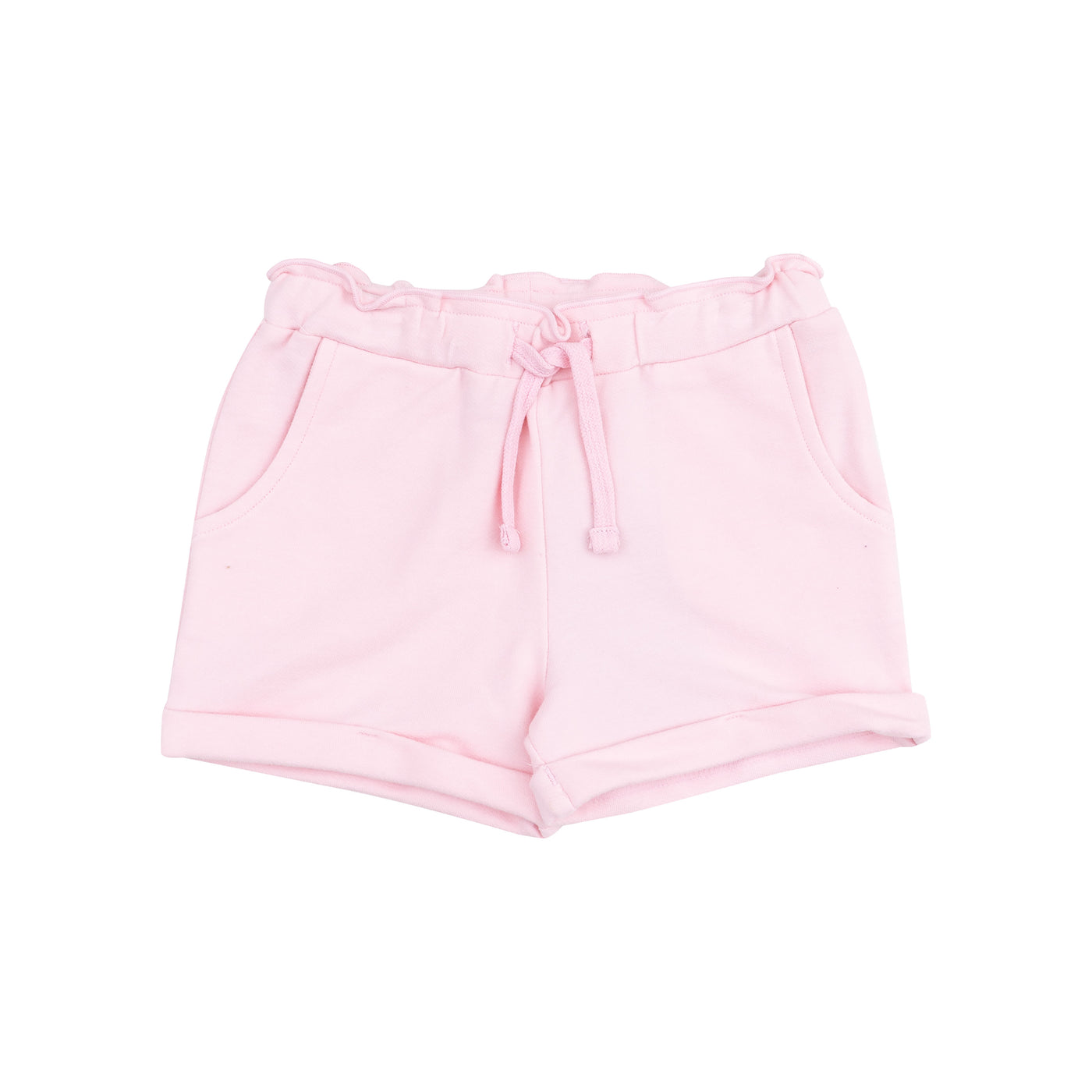 French Terry Paperbag Shorts - Pink