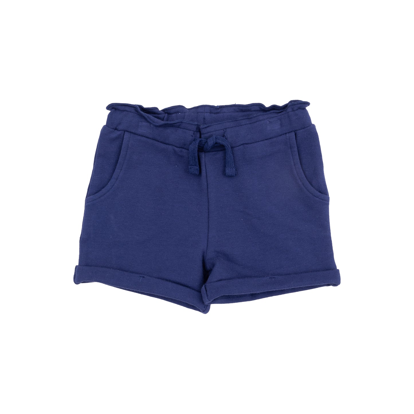 French Terry Paperbag Shorts - Navy-Angel Dear