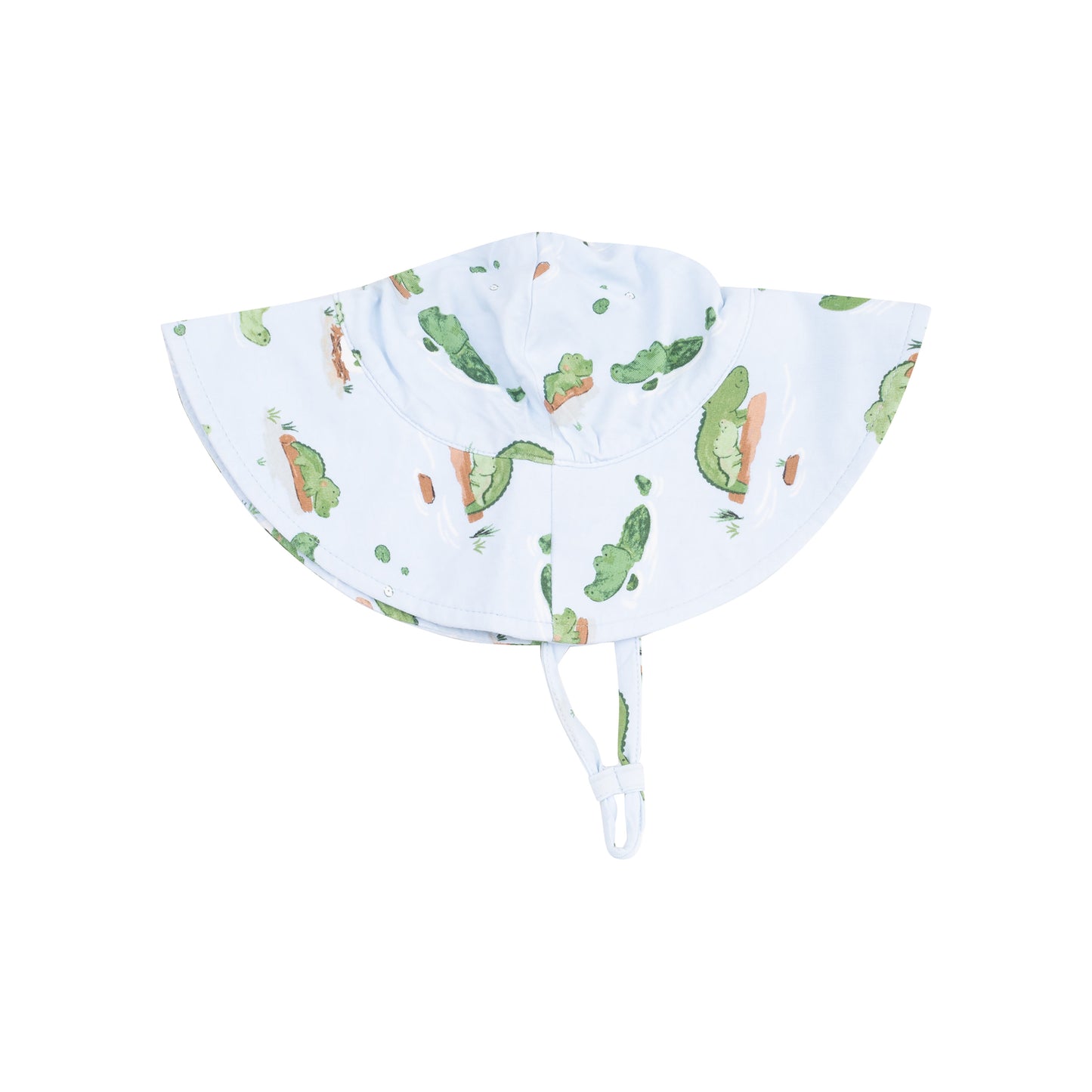 Wide Brim Sunhat - Alligator Blue-Angel Dear