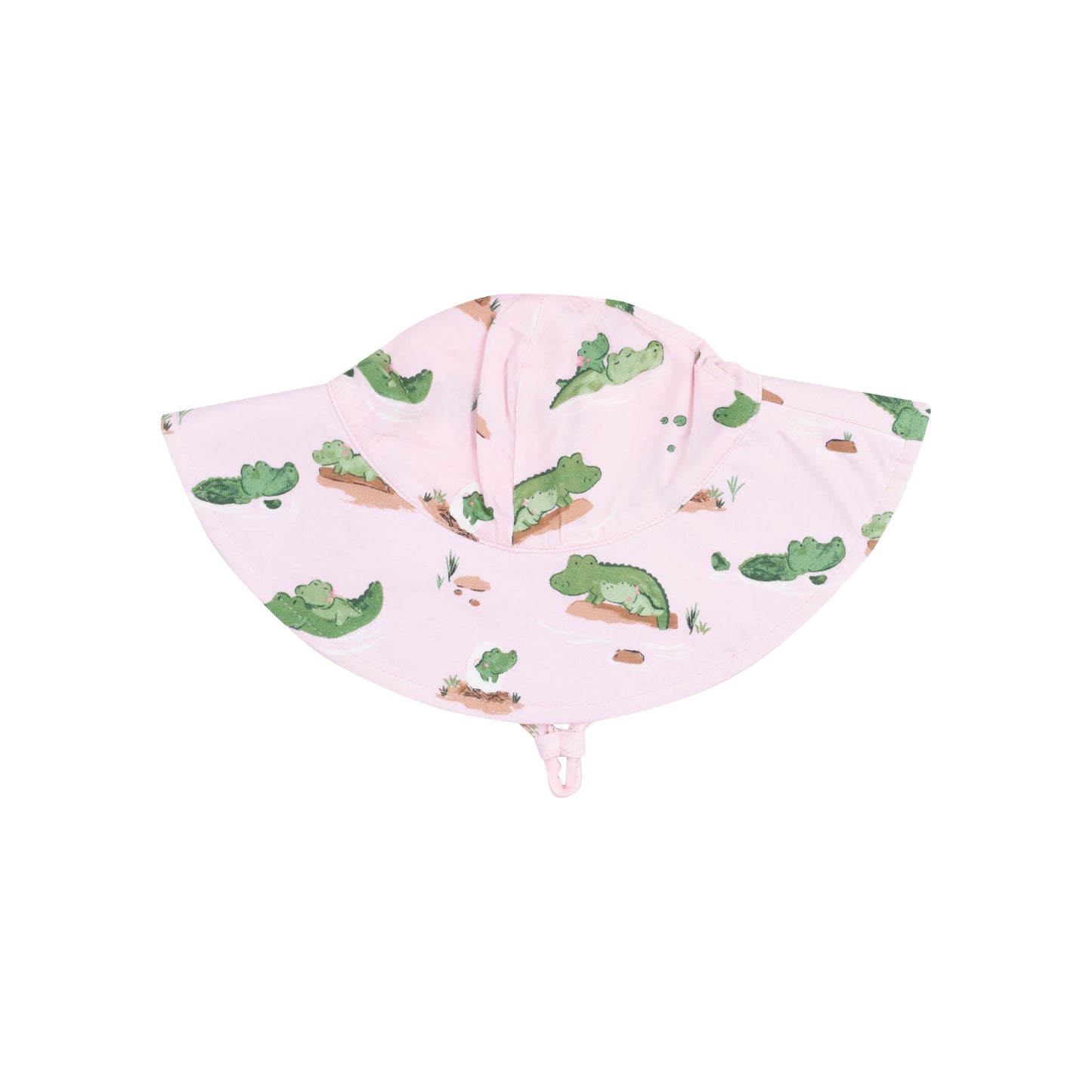Wide Brim Sunhat - Alligator Pink-Angel Dear