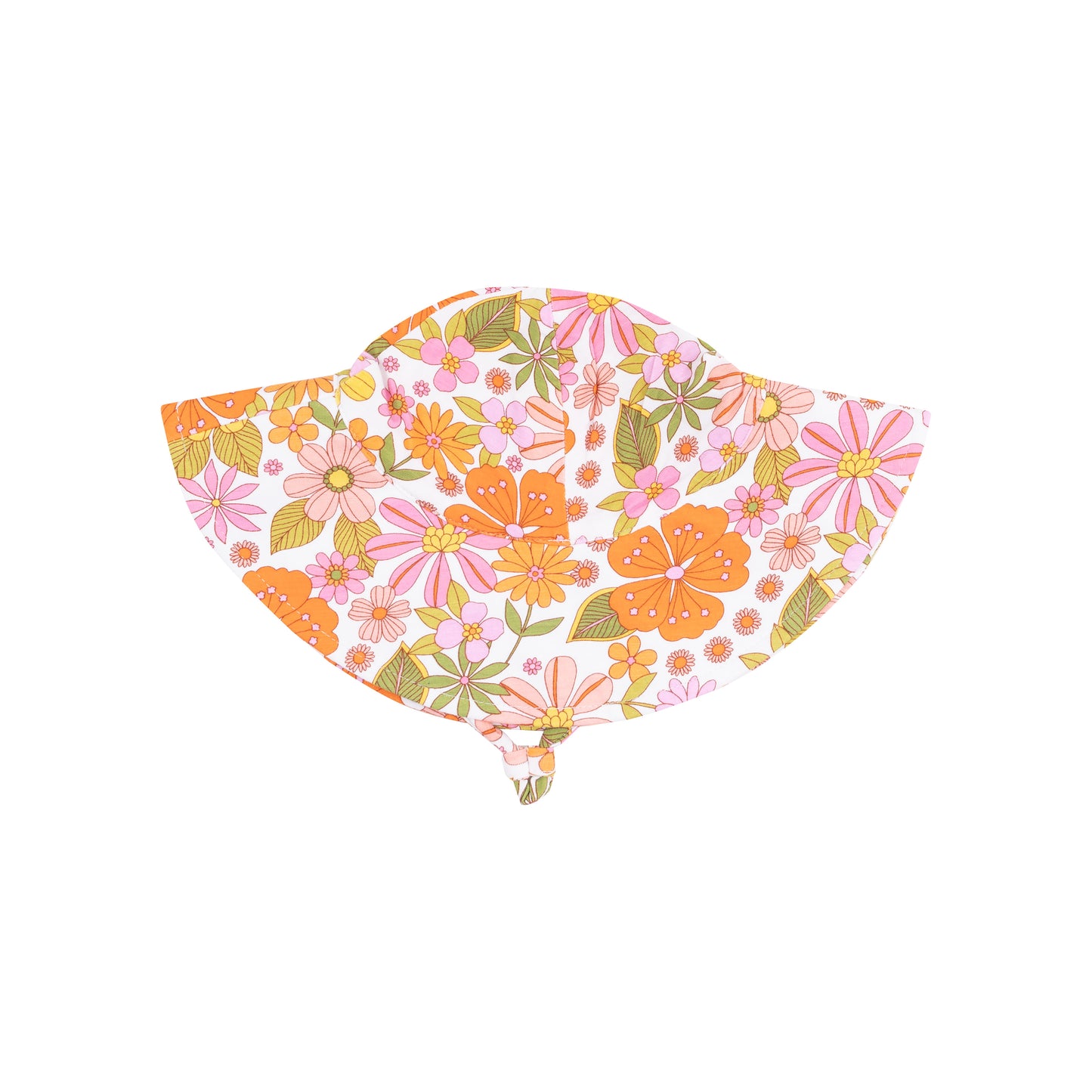 Wide Brim Sunhat - Boho Beachy Floral-Angel Dear