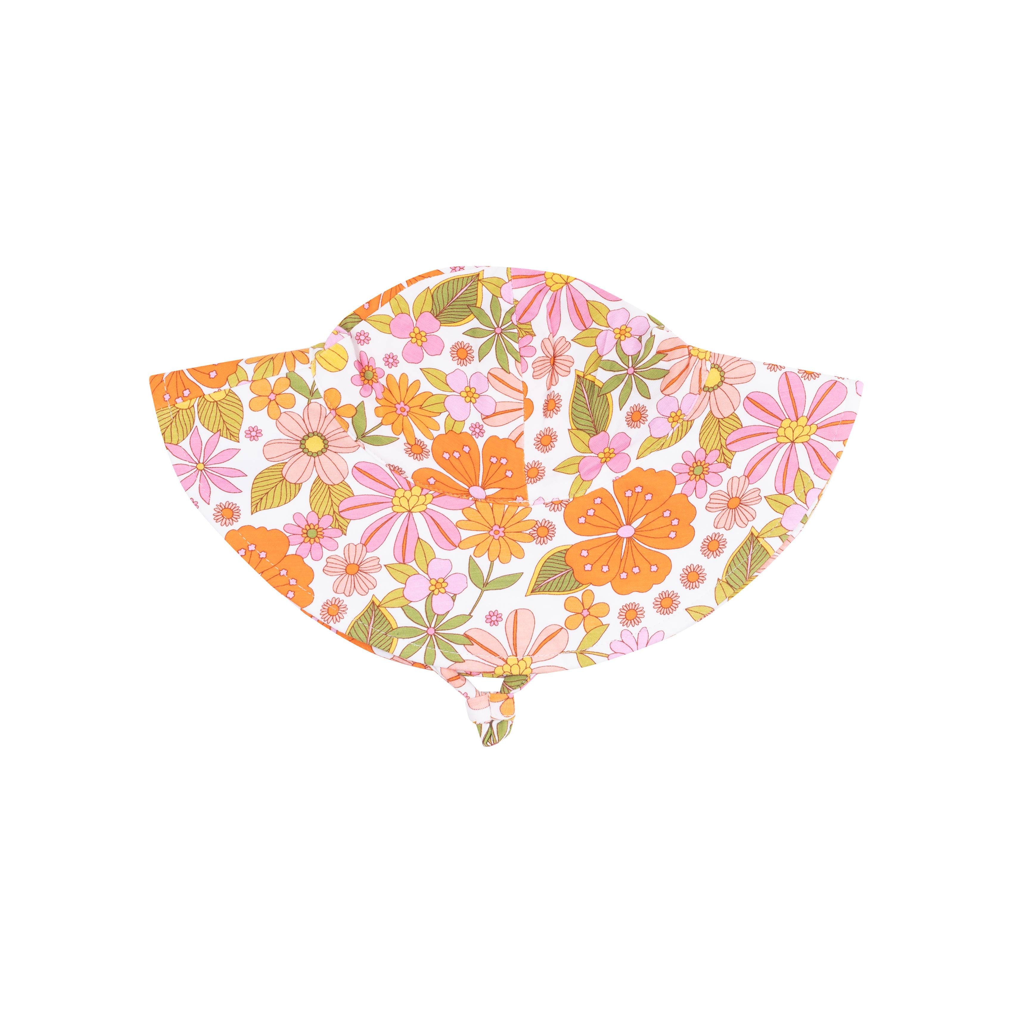 Wide Brim Sunhat - Boho Beachy Floral-Angel Dear