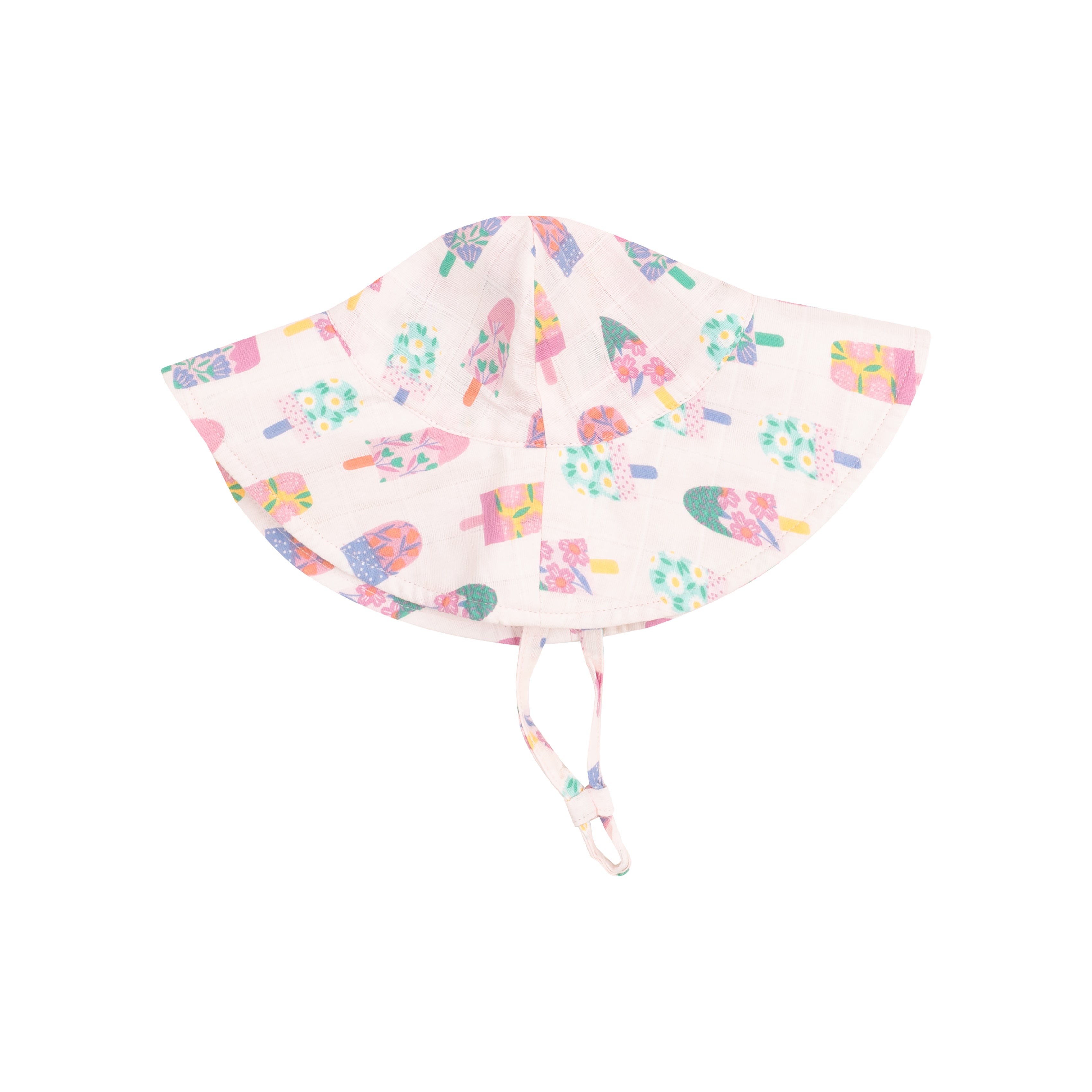 Wide Brim Sunhat - Floral Popsicles-Angel Dear