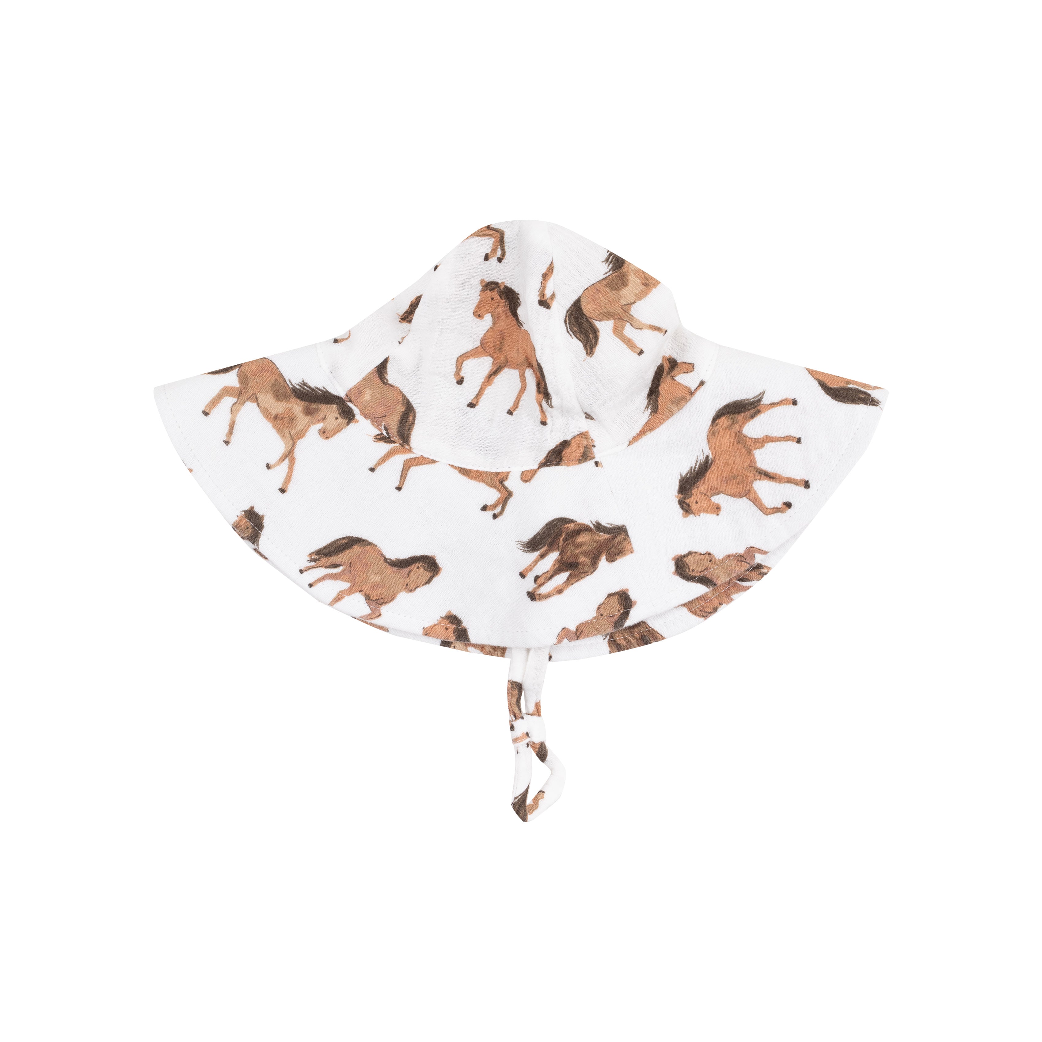 Wide Brim Sunhat - Horses-Angel Dear