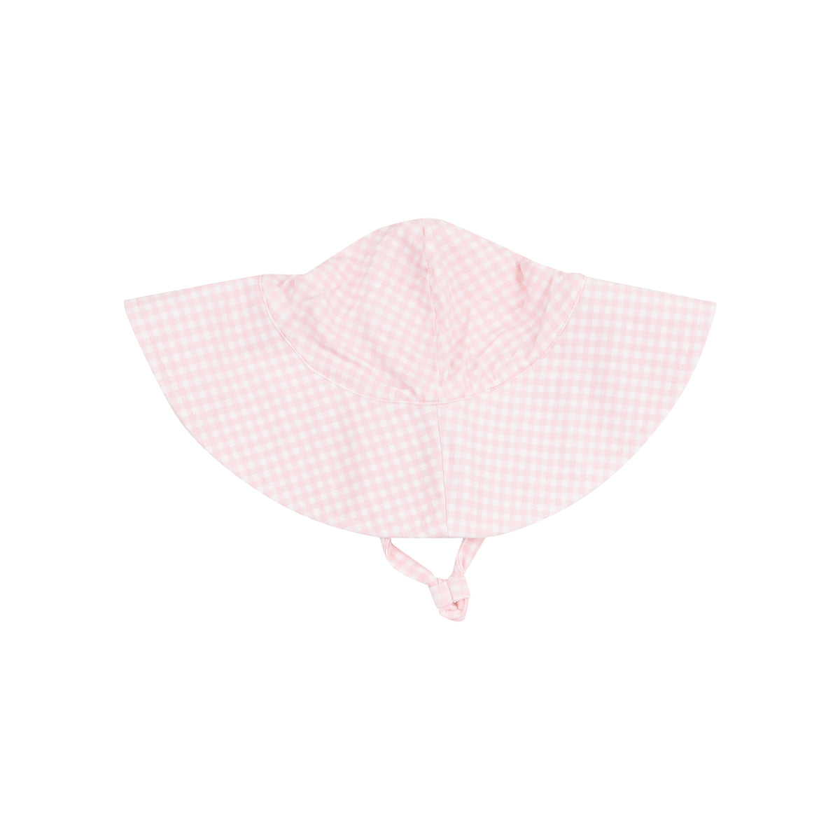 Wide Brim Sunhat - Mini Gingham Pink-Angel Dear