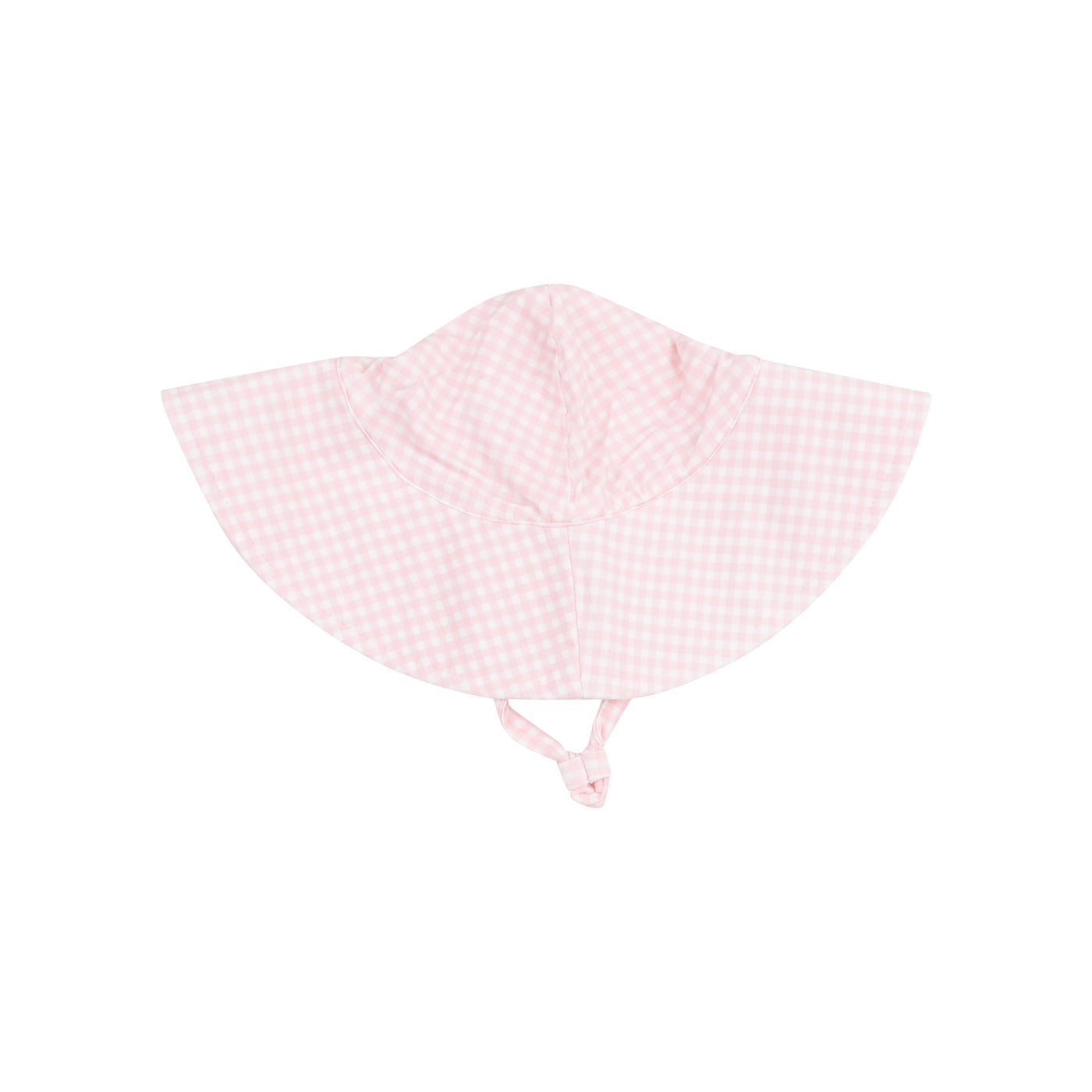 Wide Brim Sunhat - Mini Gingham Pink