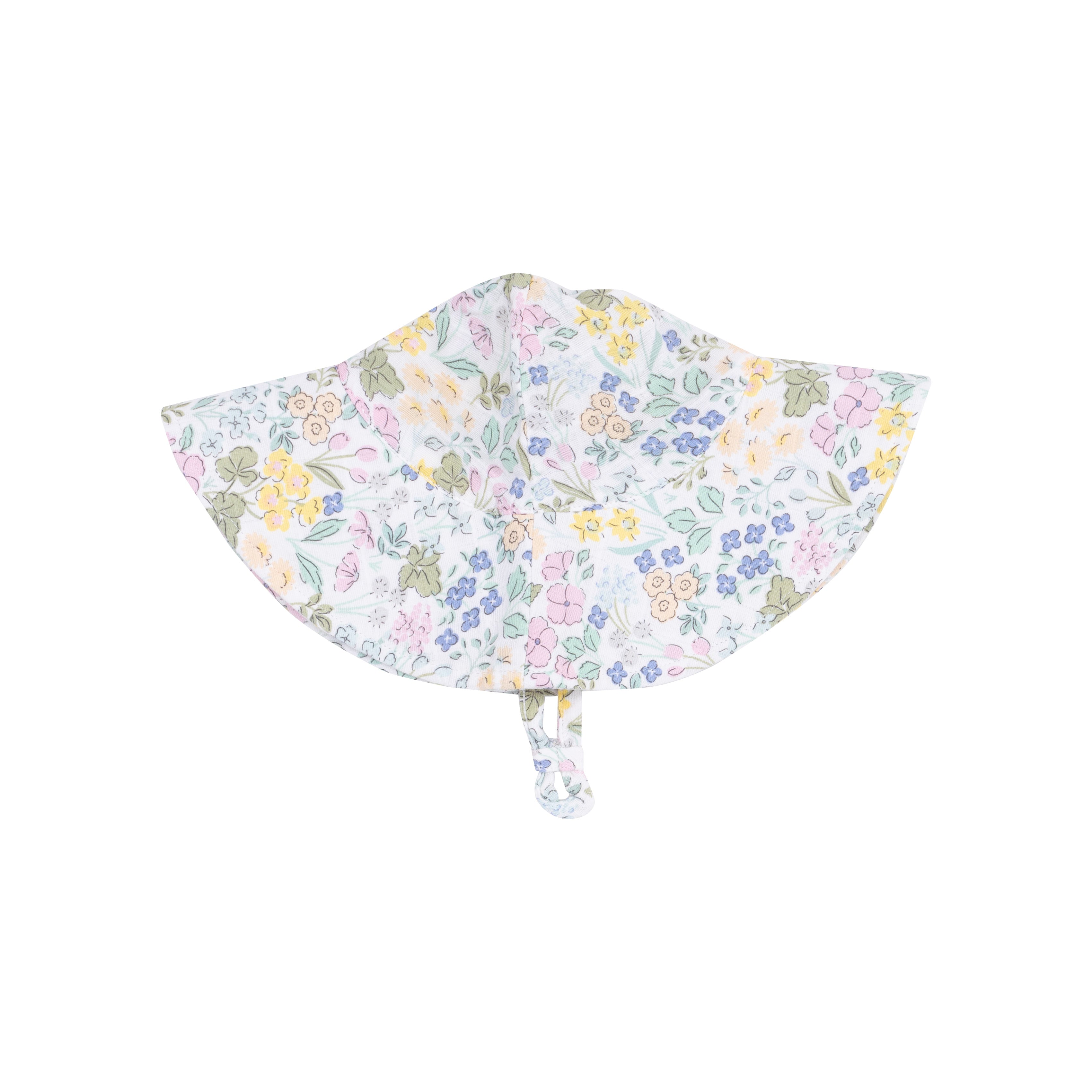 Wide Brim Sunhat - Samantha Floral-Angel Dear
