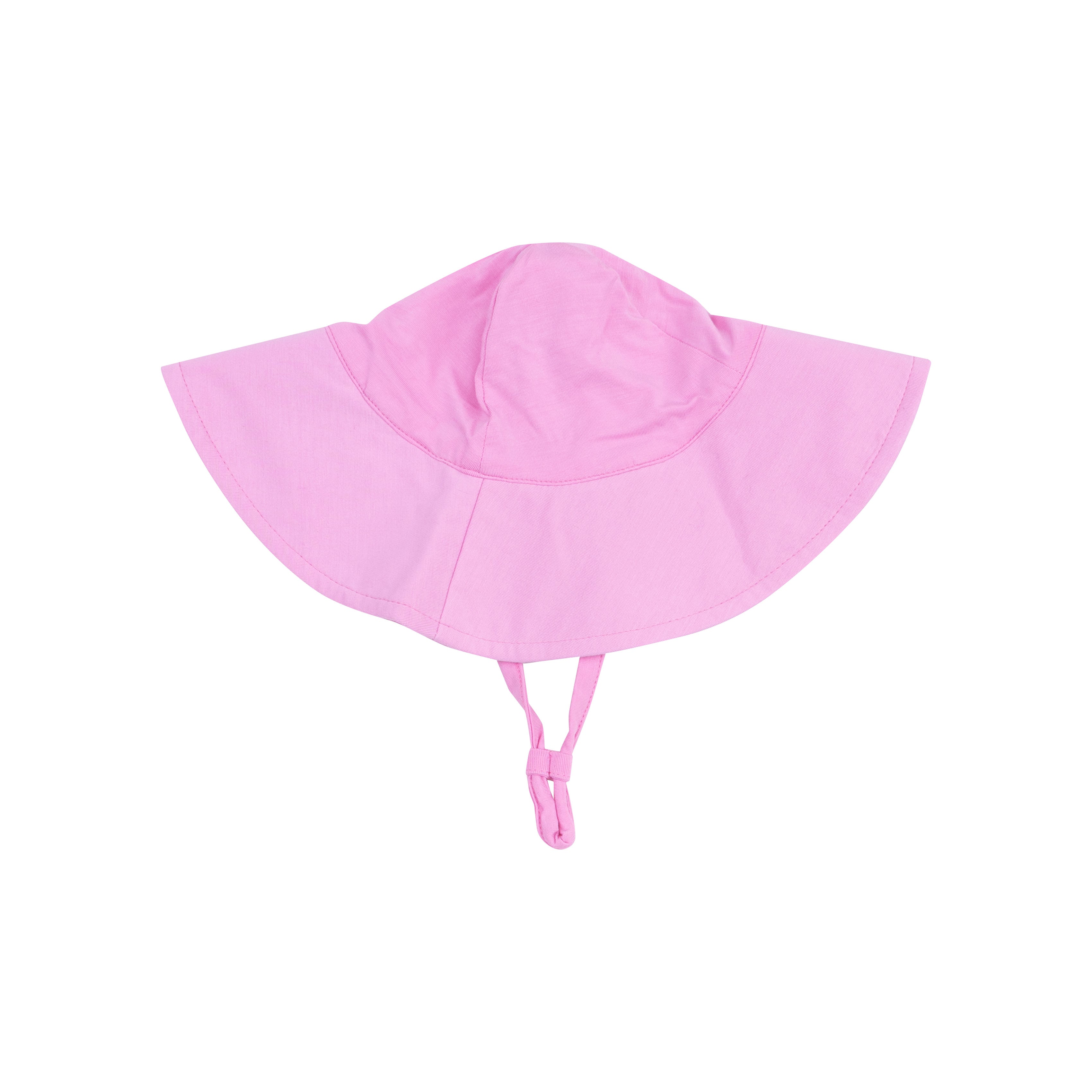 Wide Brim Sunhat - Solid Fuchsia Pink-Angel Dear