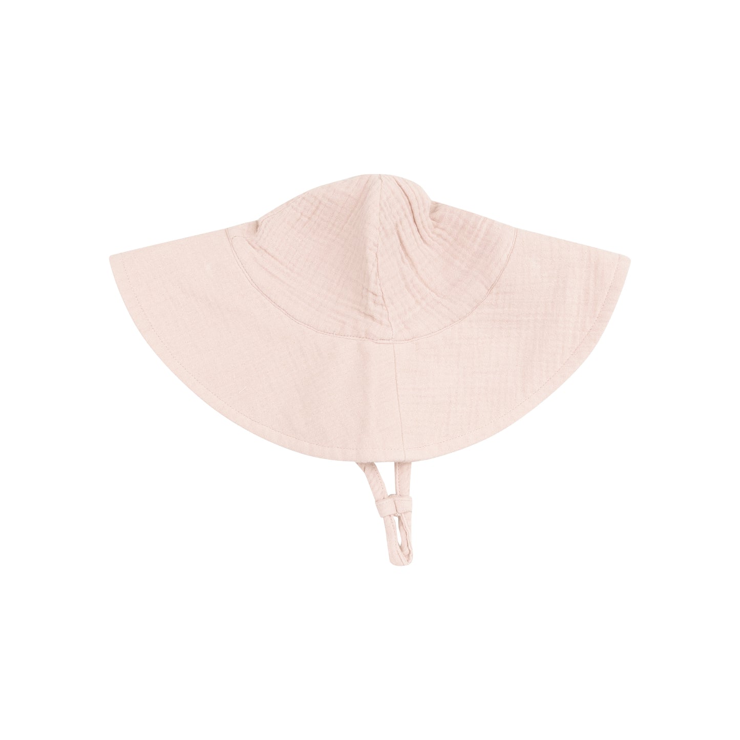 Wide Brim Sunhat - Solid Muslin Rose Smoke-Angel Dear