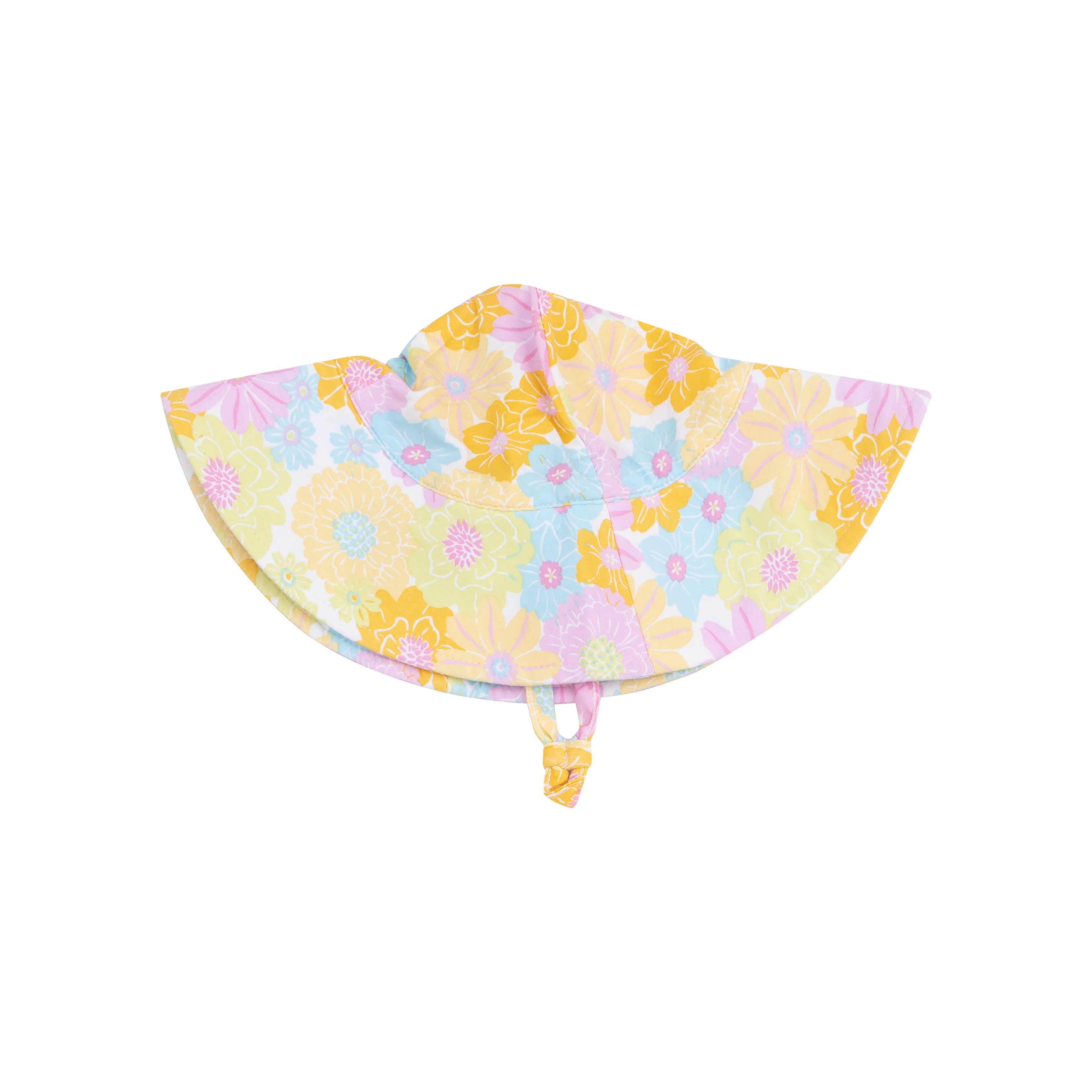 Wide Brim Sunhat - Sunny Dahlias-Angel Dear