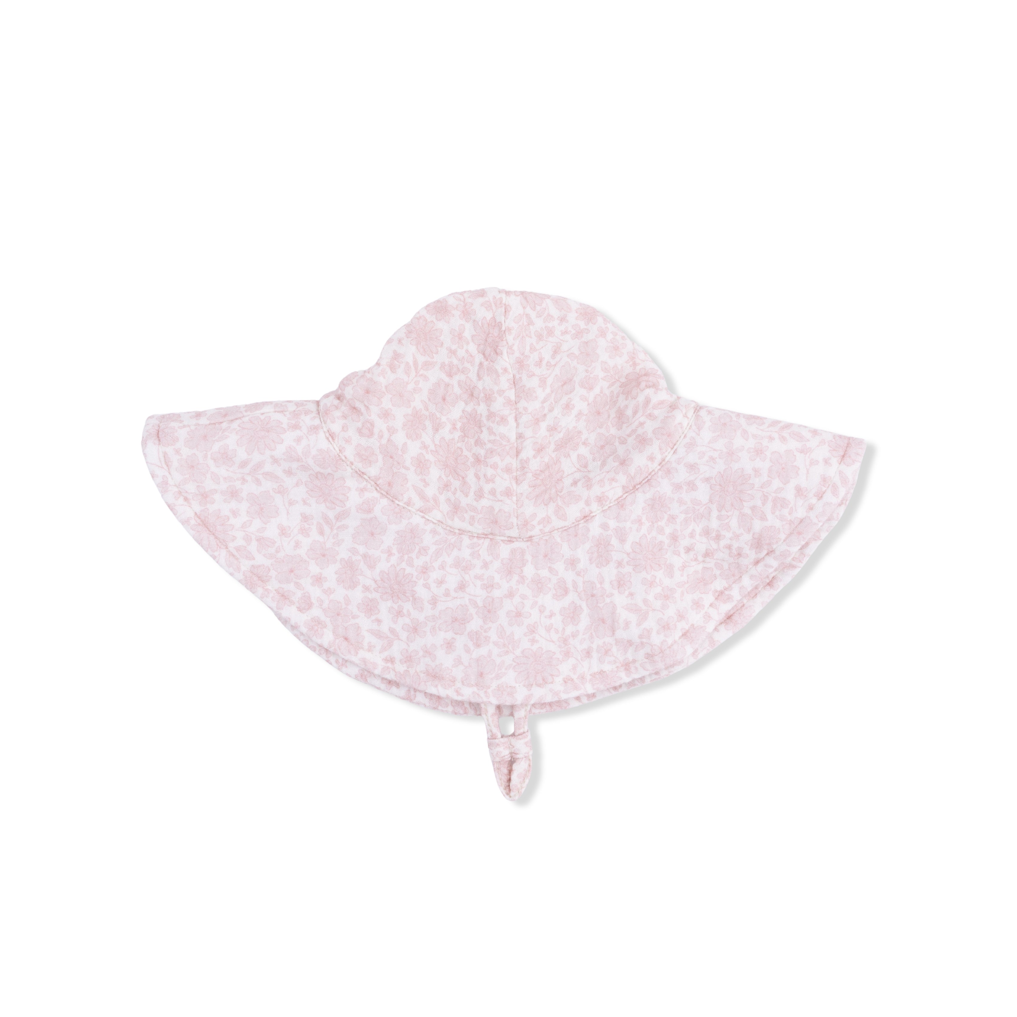 Harper Floral - Wide Brim Sun Hat-Angel Dear