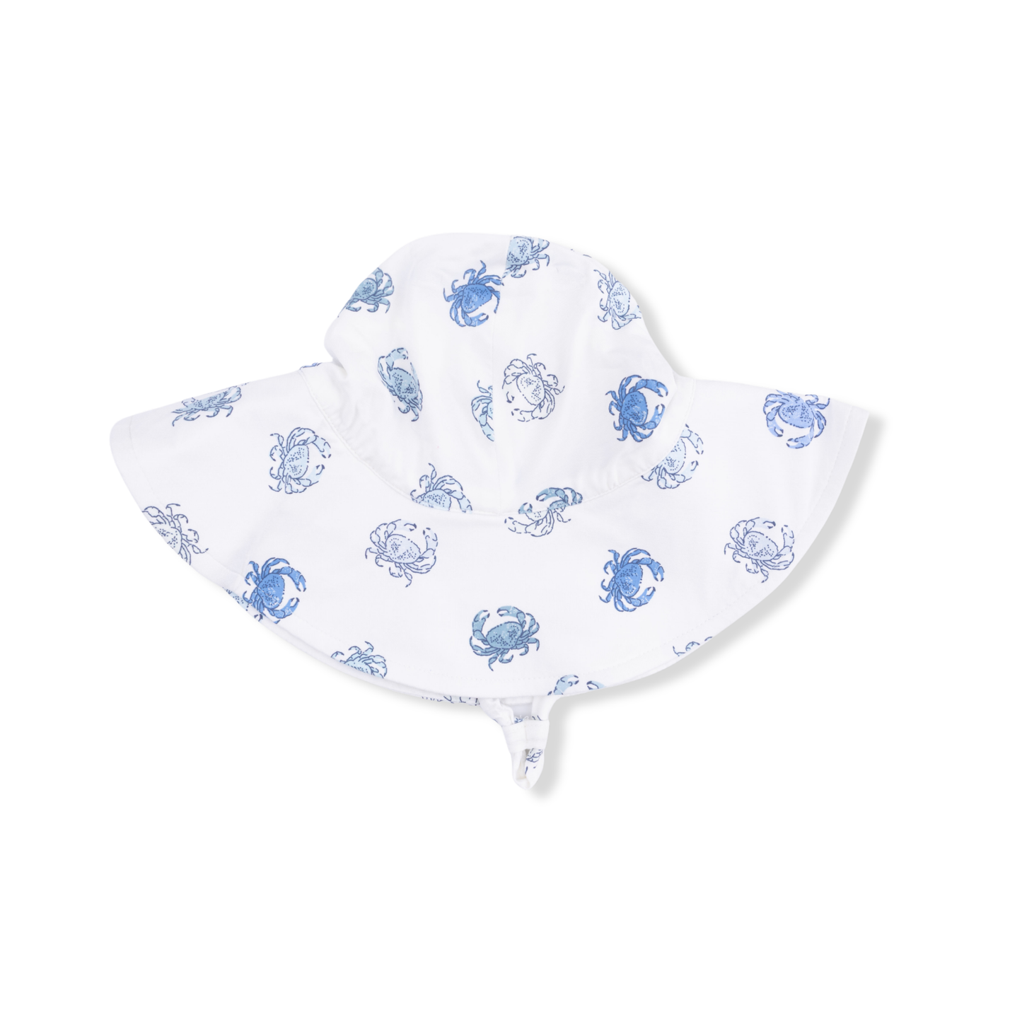 Blue Crabs - Wide Brim Sun Hat-Angel Dear
