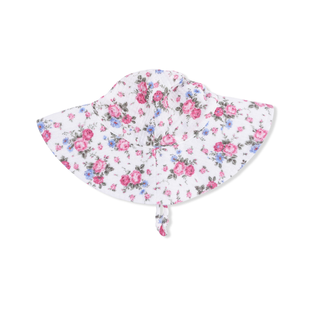 Sun Cap Roses Cabbage Roses - Wide Brim Sun Hat – Angel Dear
