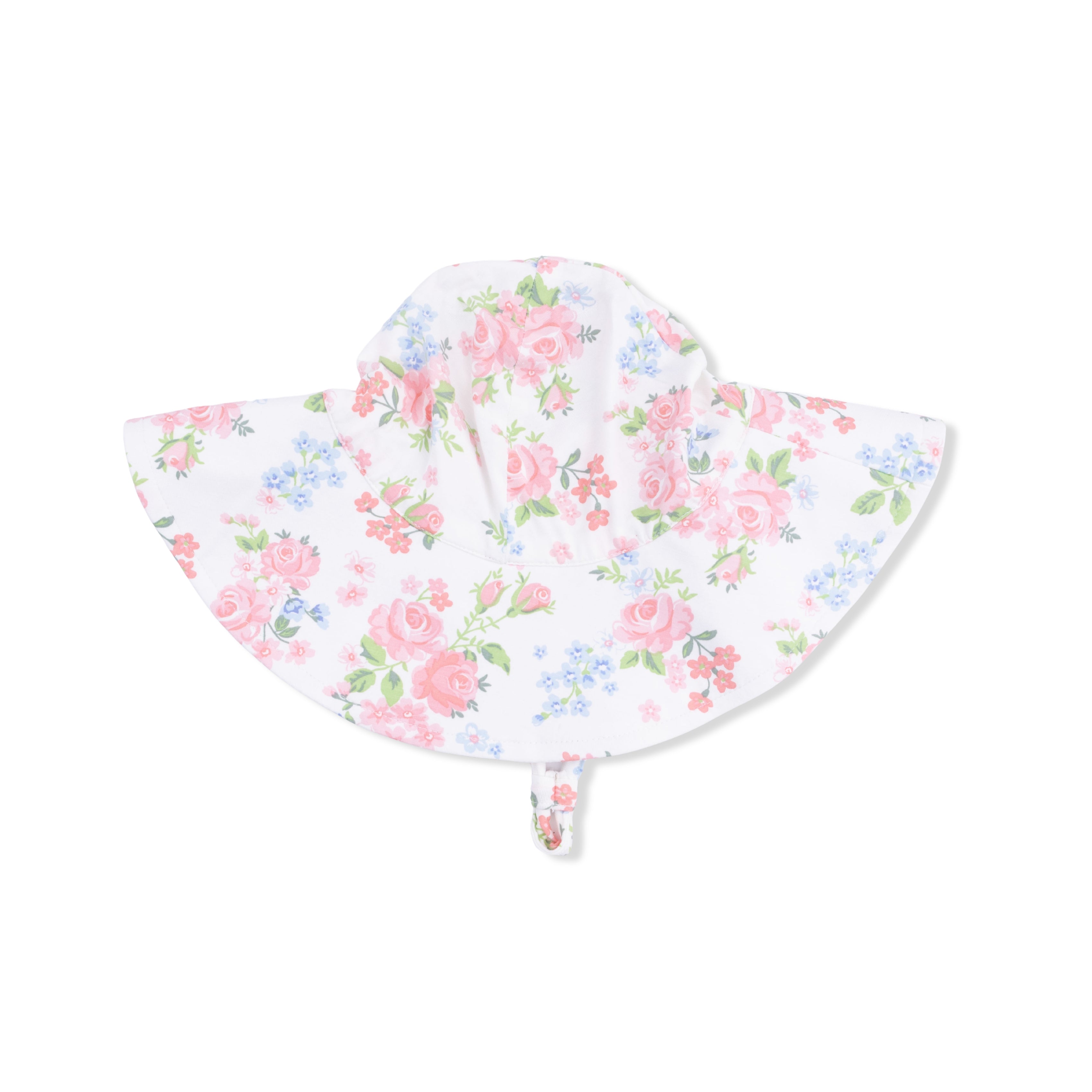 Cute Little Roses - Wide Brim Sun Hat-Angel Dear