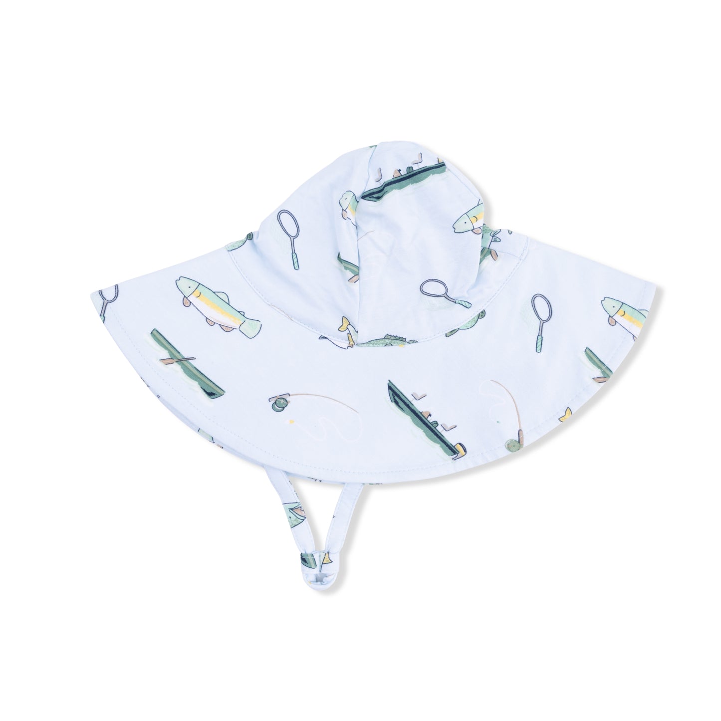 Fishing - Sleeveless Shortie Romper & Bucket Hat-Angel Dear