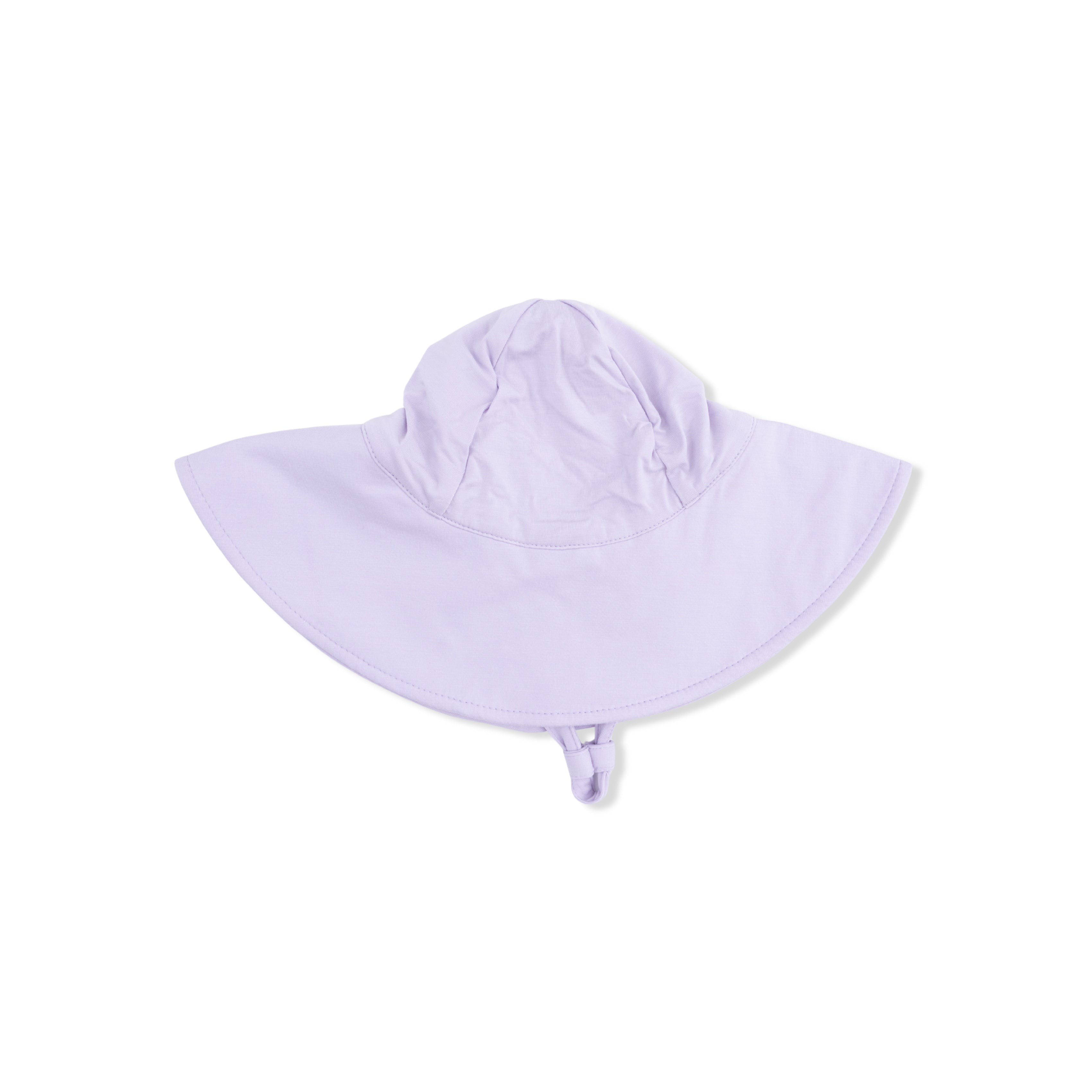 Solid Orchid Petal - Wide Brim Sun Hat-Angel Dear