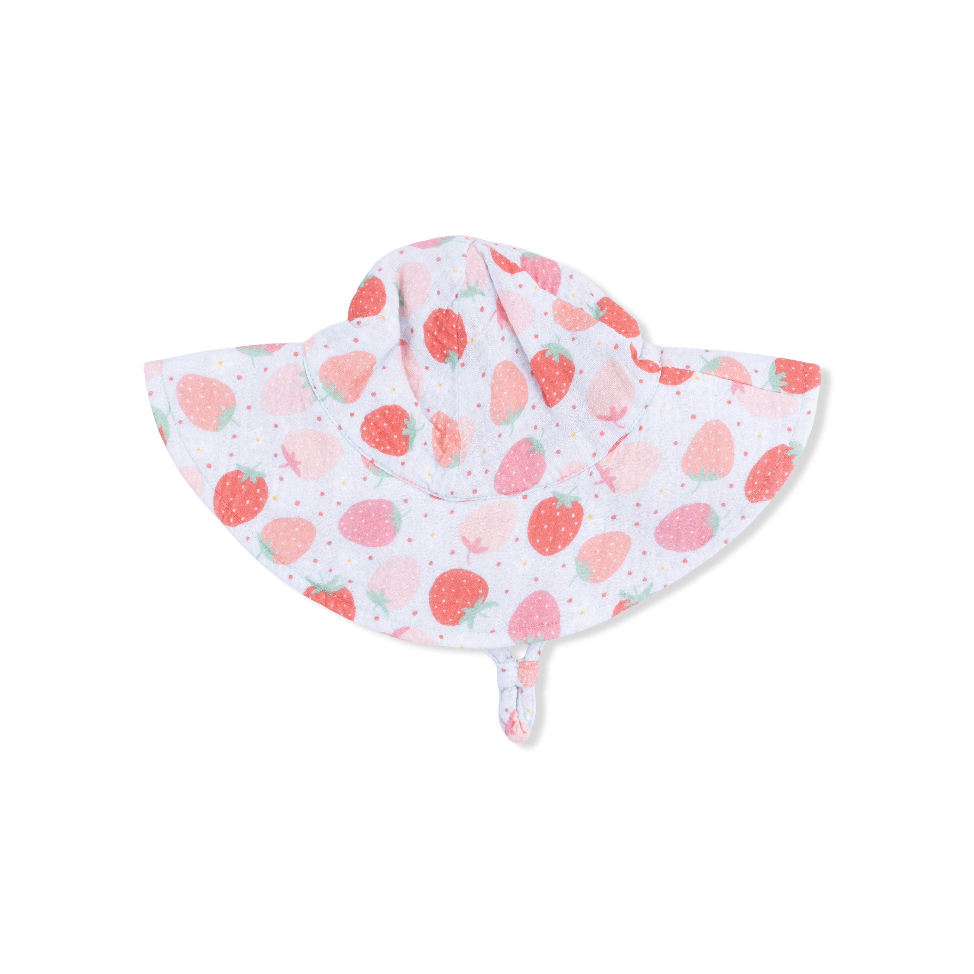 Strawberry Bliss - Wide Brim Sun Hat-Angel Dear