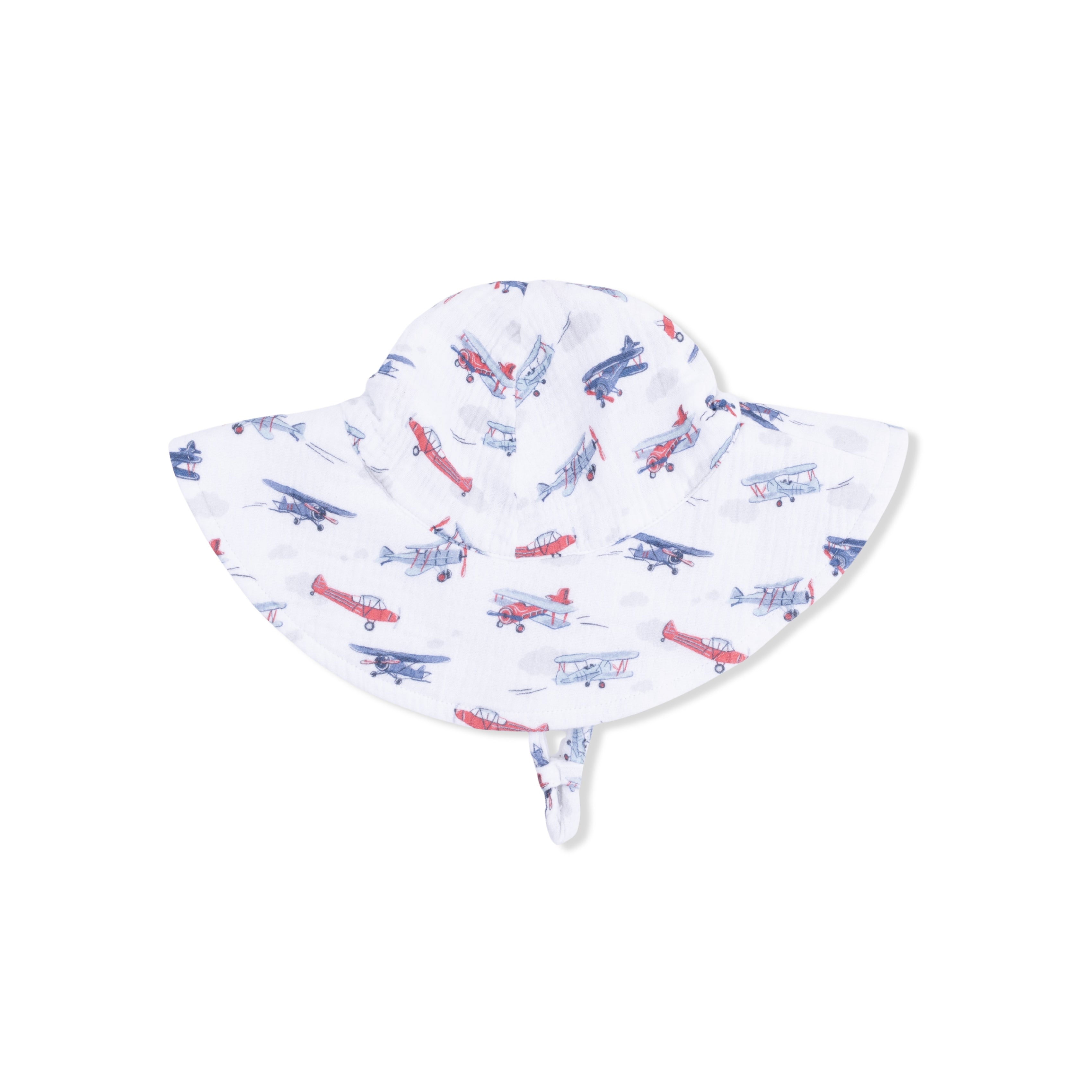 Vintage Planes - Wide Brim Sun Hat-Angel Dear