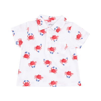 Polo Shirt and Short - Crabby Cuties-Angel Dear