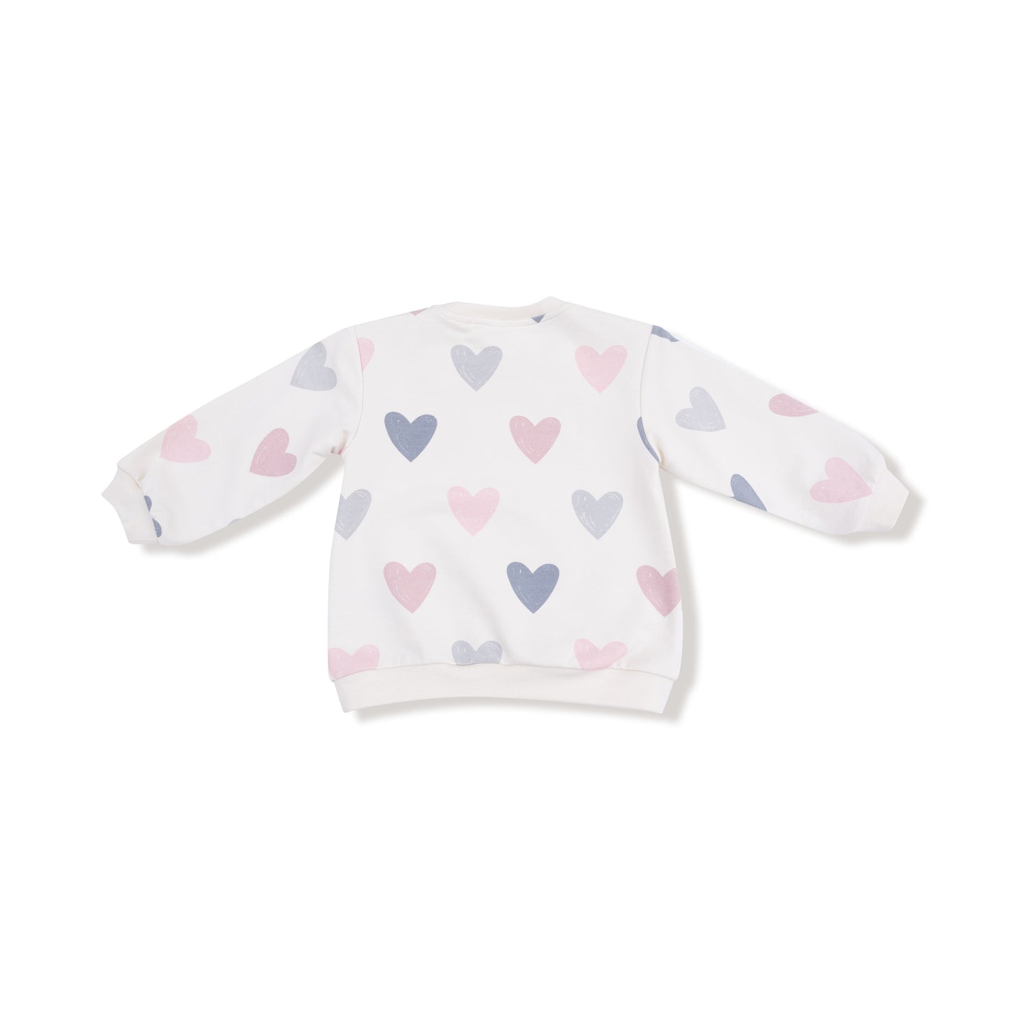 Puffy Long Sleeve Oversized Sweatshirt + Legging in our  Hearts print from Angel Dear